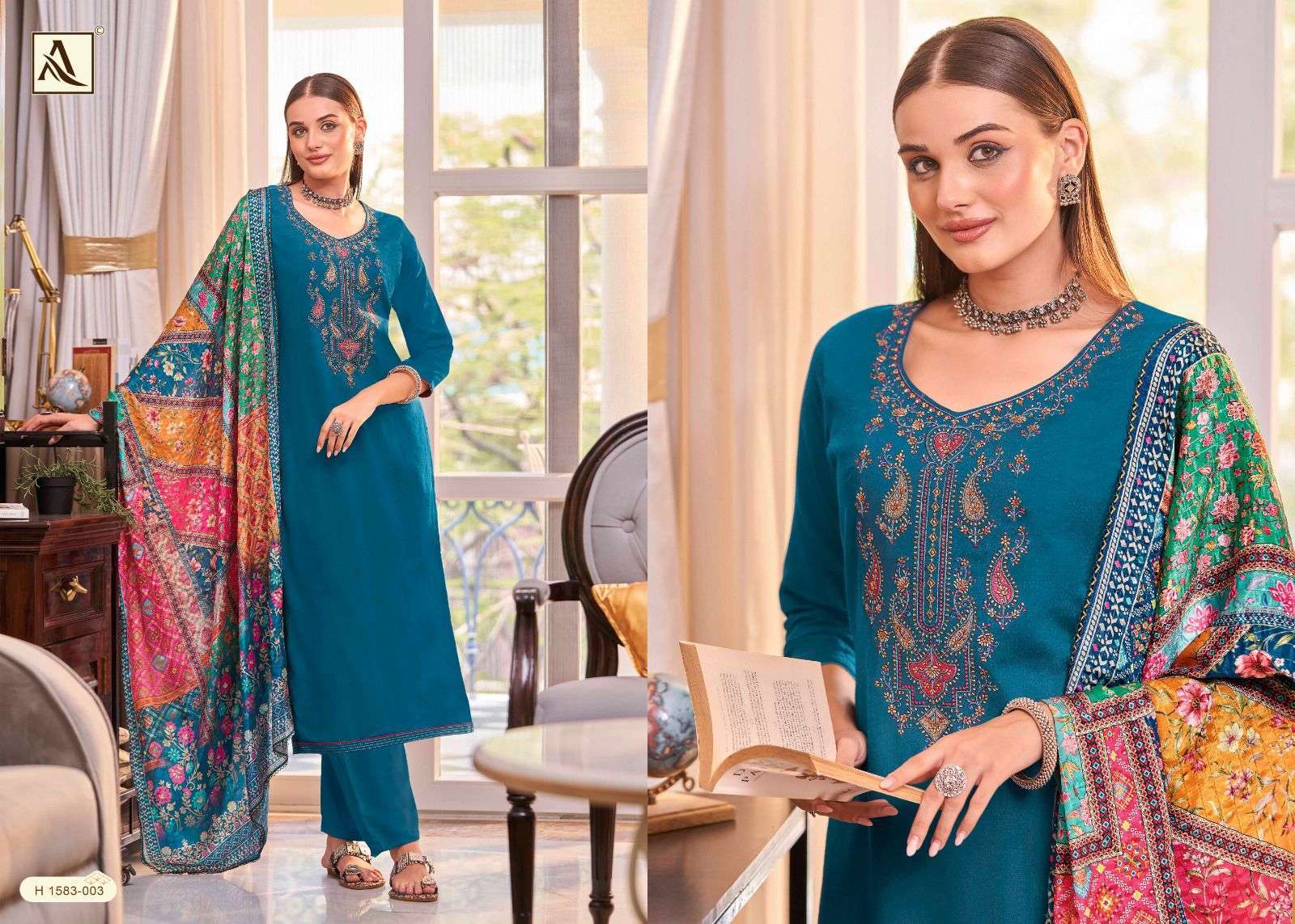 ALOK SUIT SAUNDARYA EDITION 2 LADIES WEAR RAYON SUIT CATALOGUE WHOLESALER 