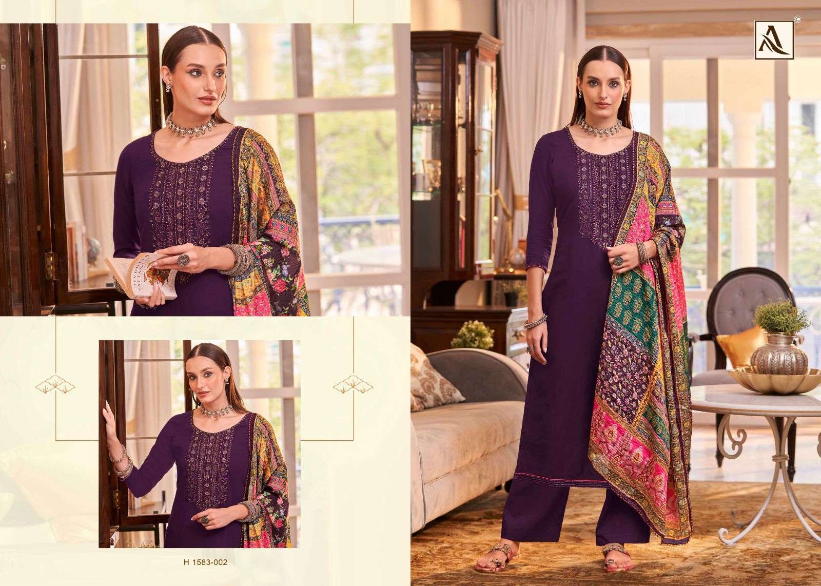 ALOK SUIT SAUNDARYA EDITION 2 LADIES WEAR RAYON SUIT CATALOGUE WHOLESALER 
