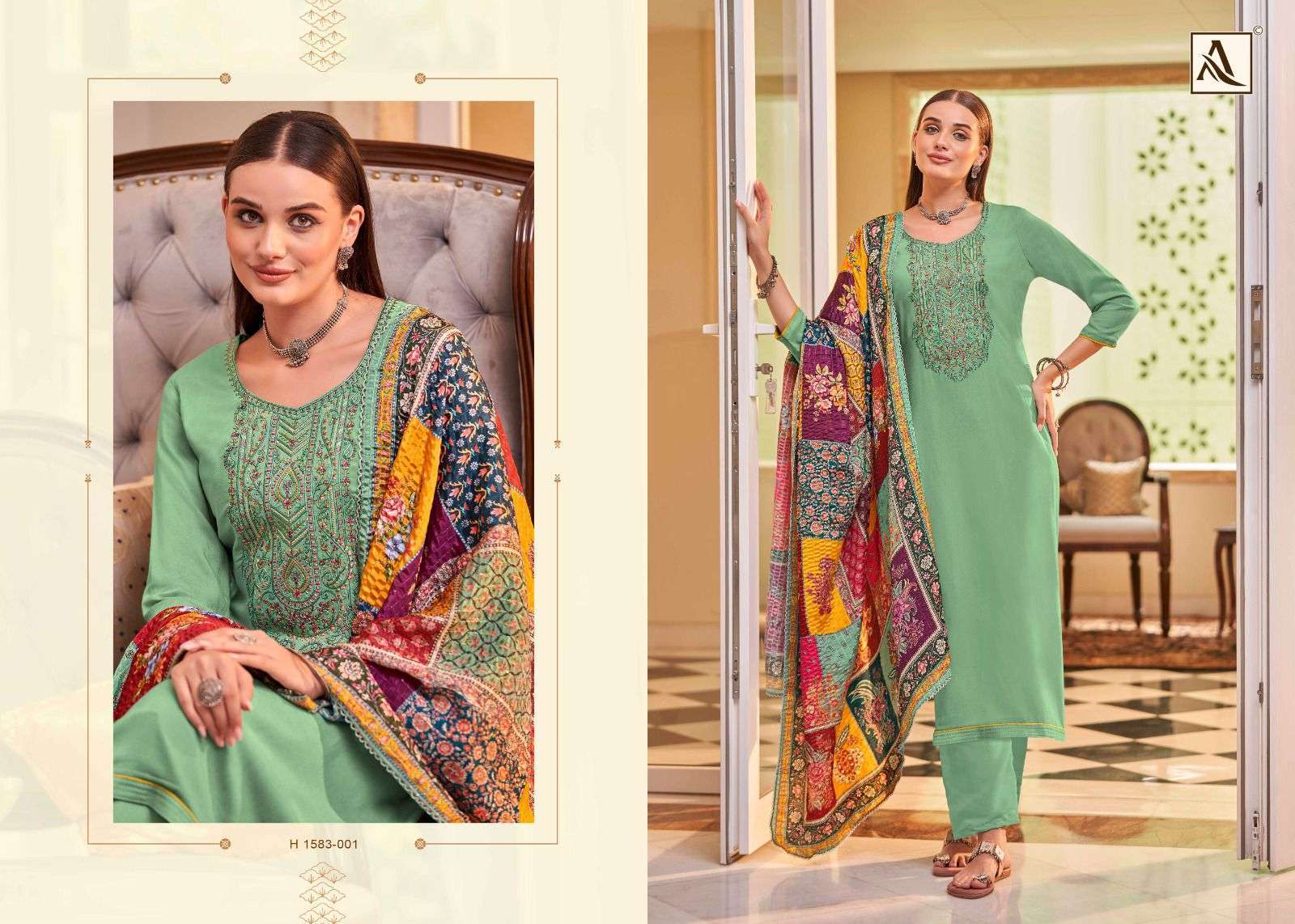 ALOK SUIT SAUNDARYA EDITION 2 LADIES WEAR RAYON SUIT CATALOGUE WHOLESALER 