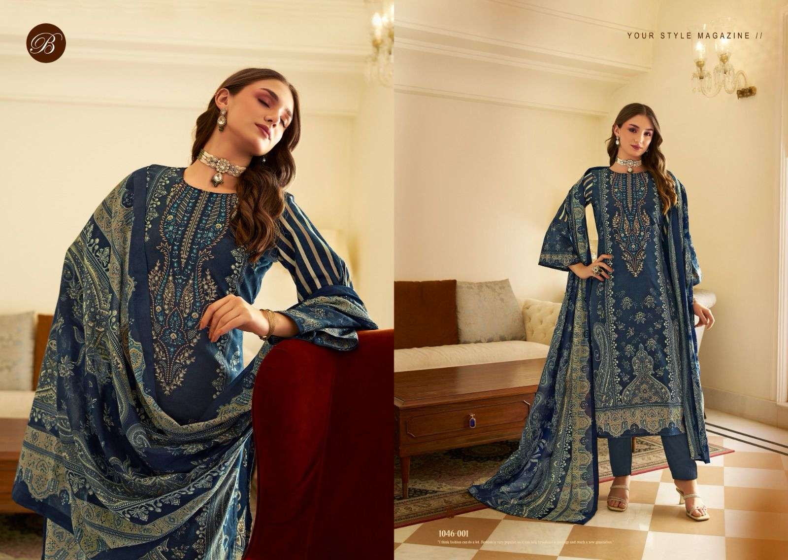 BELLIZA NAIRA VOL 94 PURE COTTON SUIT CATALOG EXPORTER 2025