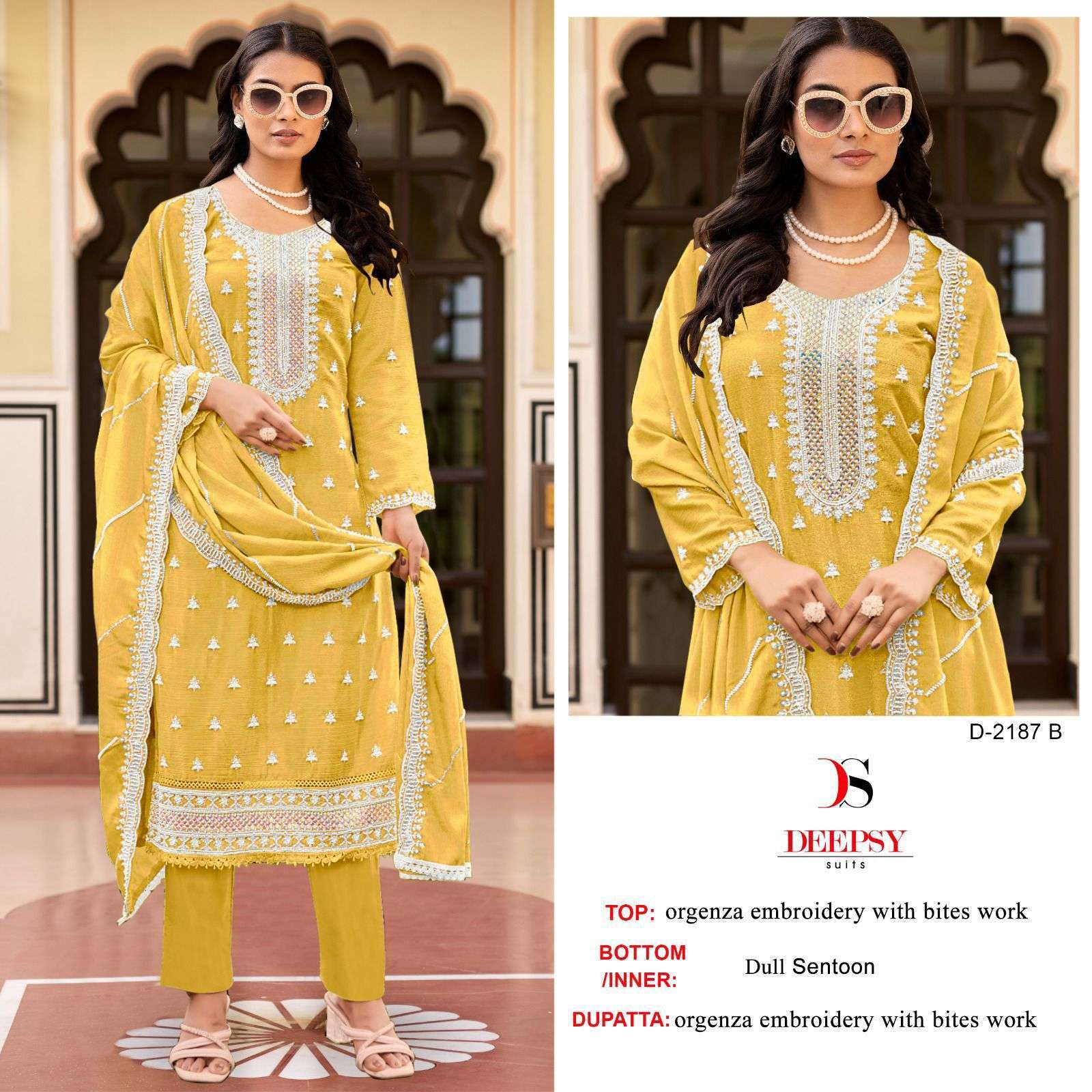 DEEPSY D 2187 COLORS PAKISTANI ORGANZA SUIT CATALOG SUPPLIER 2025