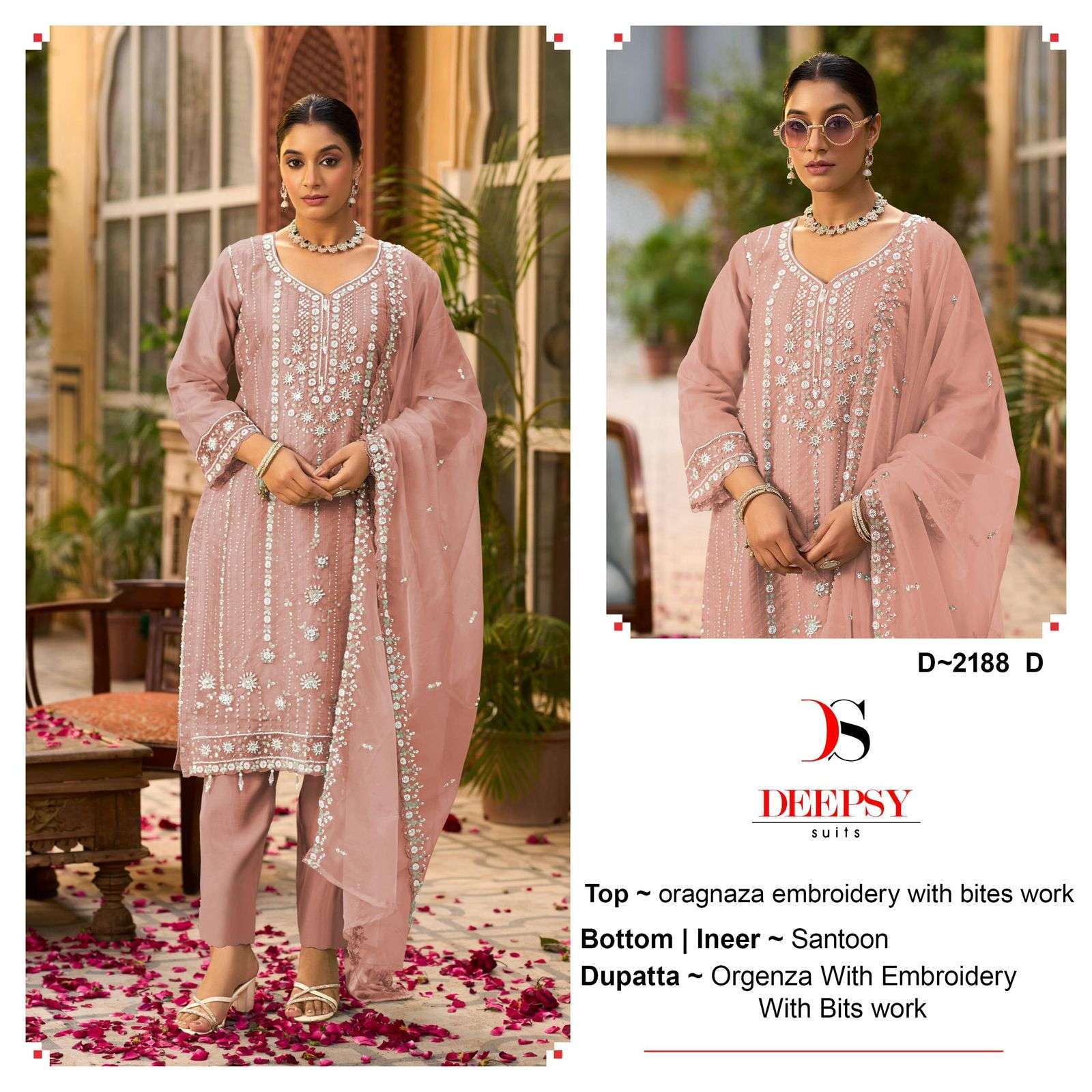 DEEPSY D 2188 COLORS DESIGNER PAKISTANI ORGANZA DRESS