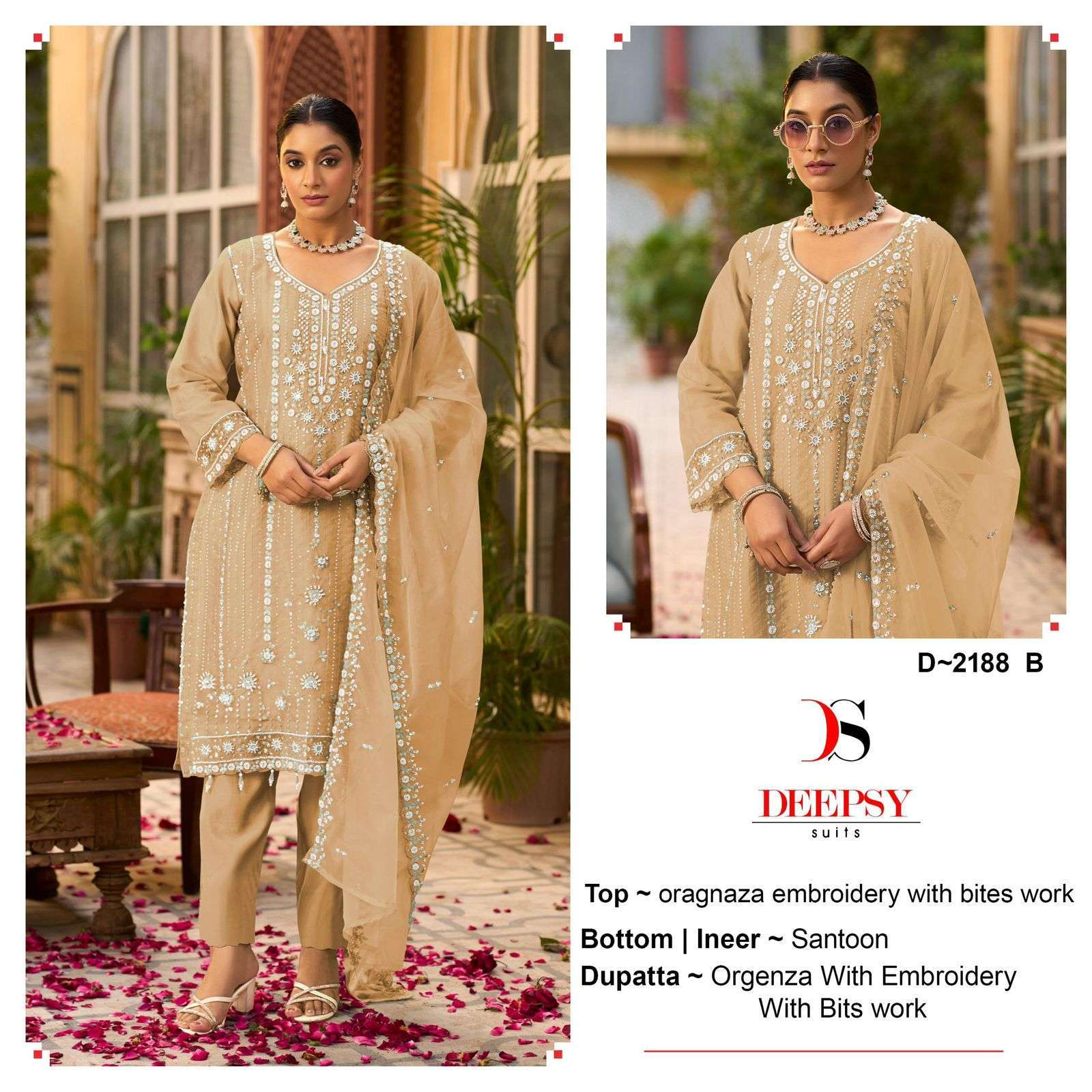 DEEPSY D 2188 COLORS DESIGNER PAKISTANI ORGANZA DRESS