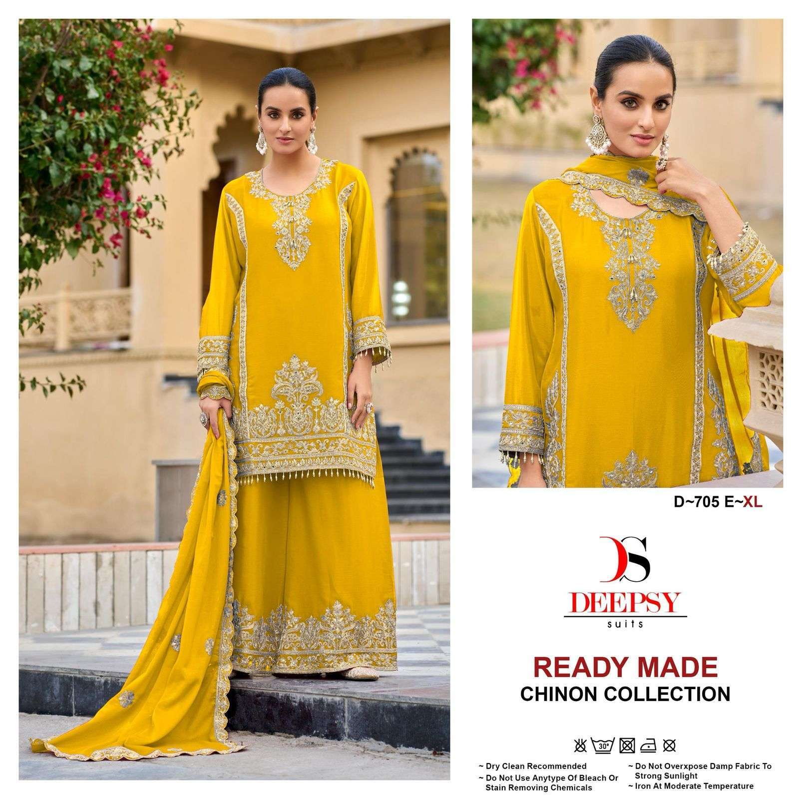 DEEPSY D 705 COLORS VOL 2 DESIGNER PALAZZO SUIT WHOLESALER 