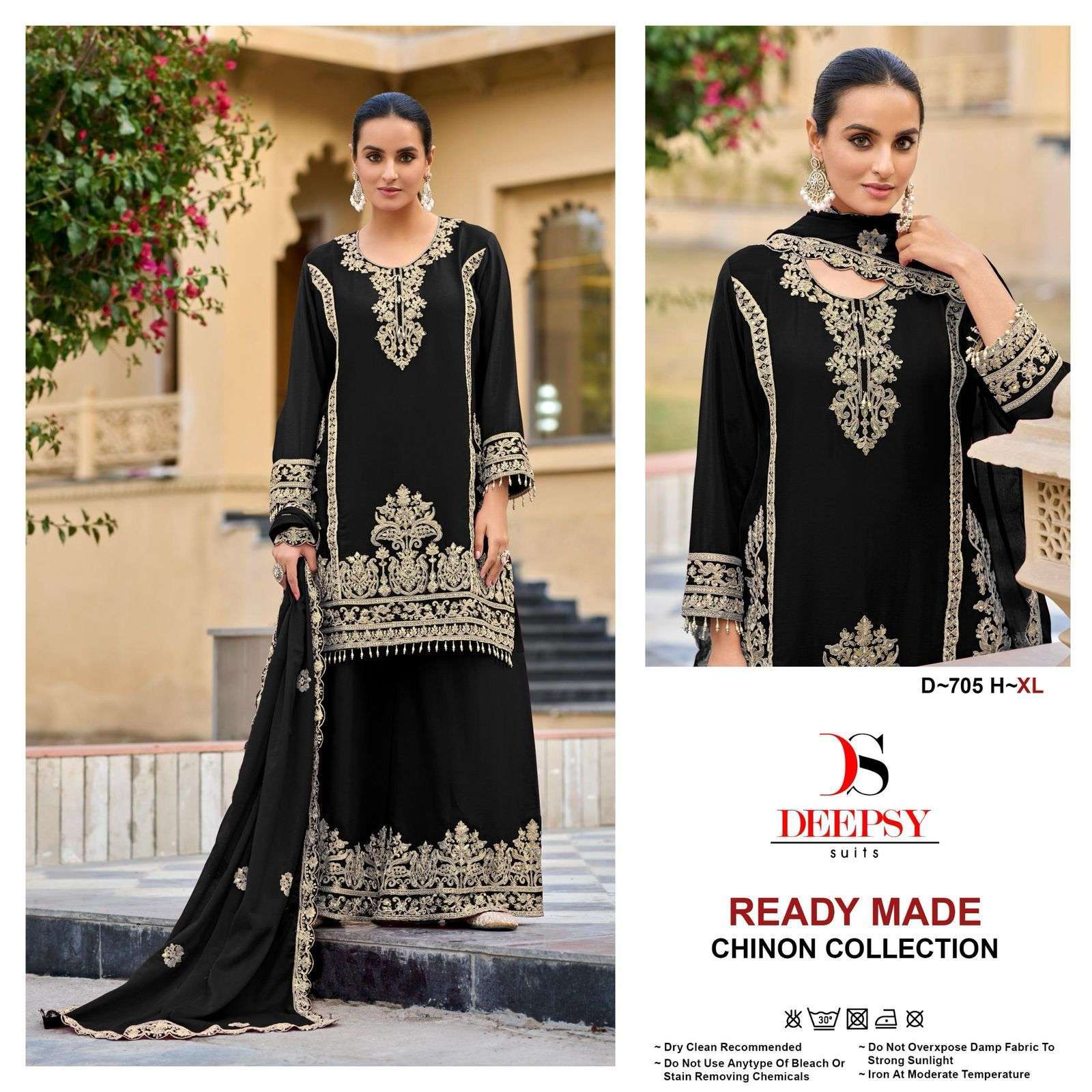 DEEPSY D 705 COLORS VOL 2 DESIGNER PALAZZO SUIT WHOLESALER 