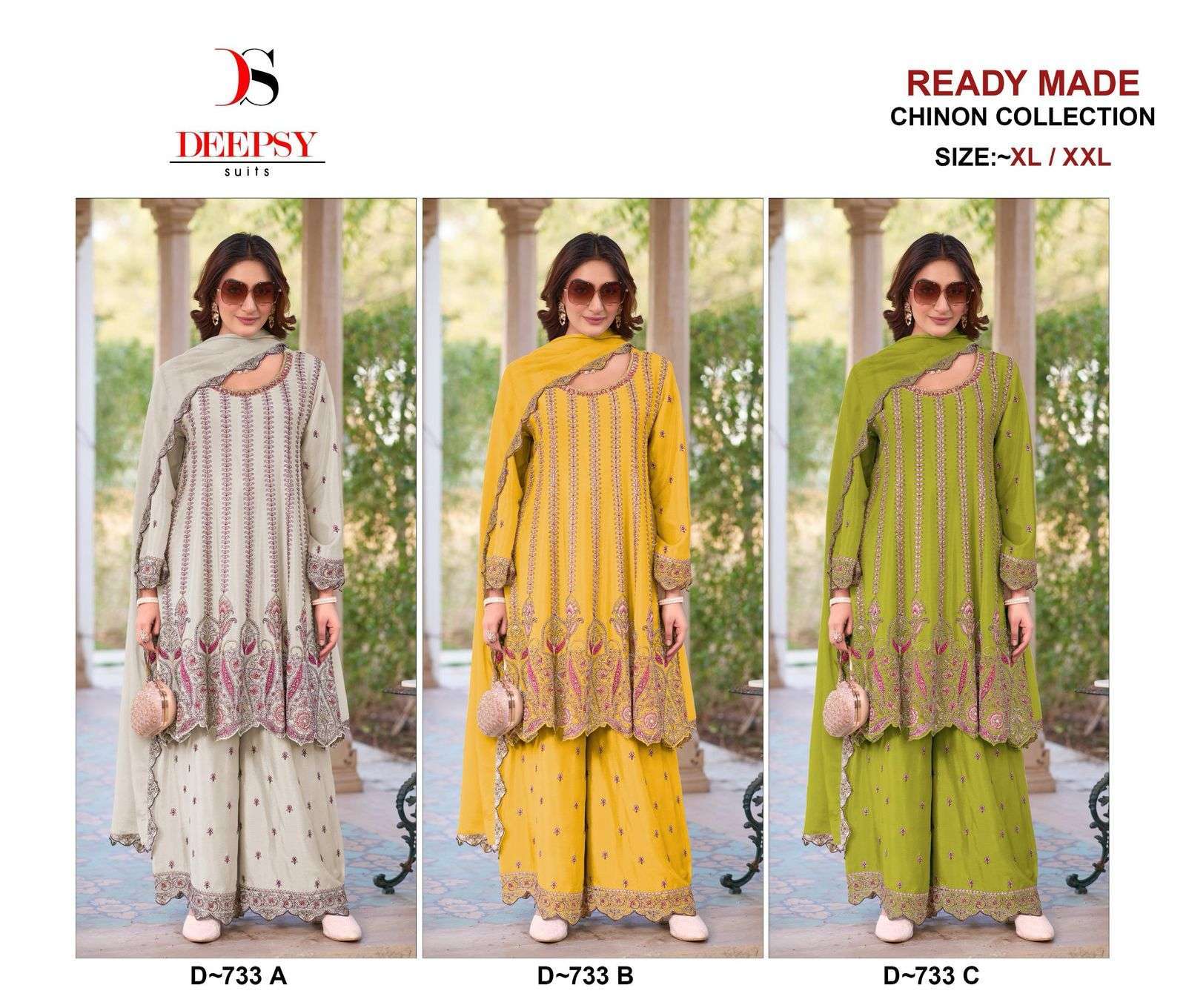 DEEPSY D 733 COLORS DESIGNER READYMADE PAKISTANI SALWER SUIT COLLECTION 2025