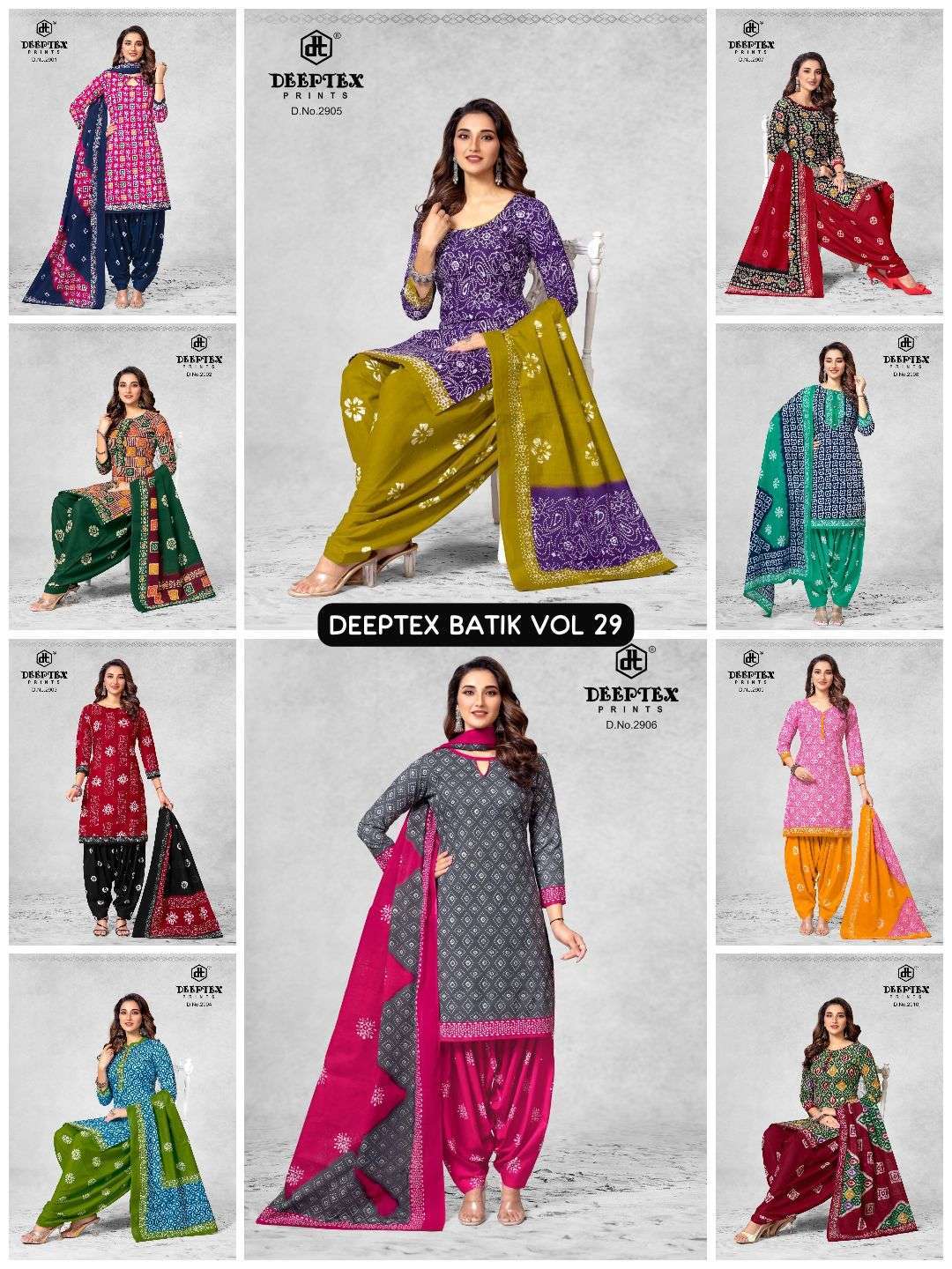 DEEPTEX BATIK PLUS VOL 29 PURE COTTON BATIK PRINT DRESS MATERIAL LATEST CATALOGUE 