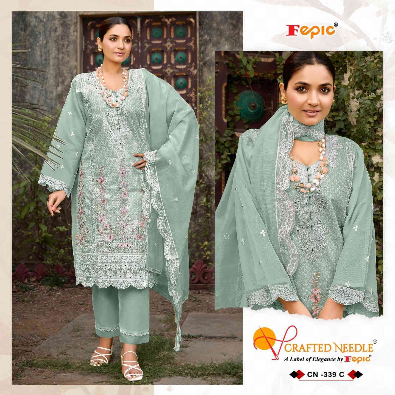 FEPIC CN 339 COLORS UNSTITCH PAKISTANI DESIGNER SUIT CATALOG BEST RATE DEALER 2025