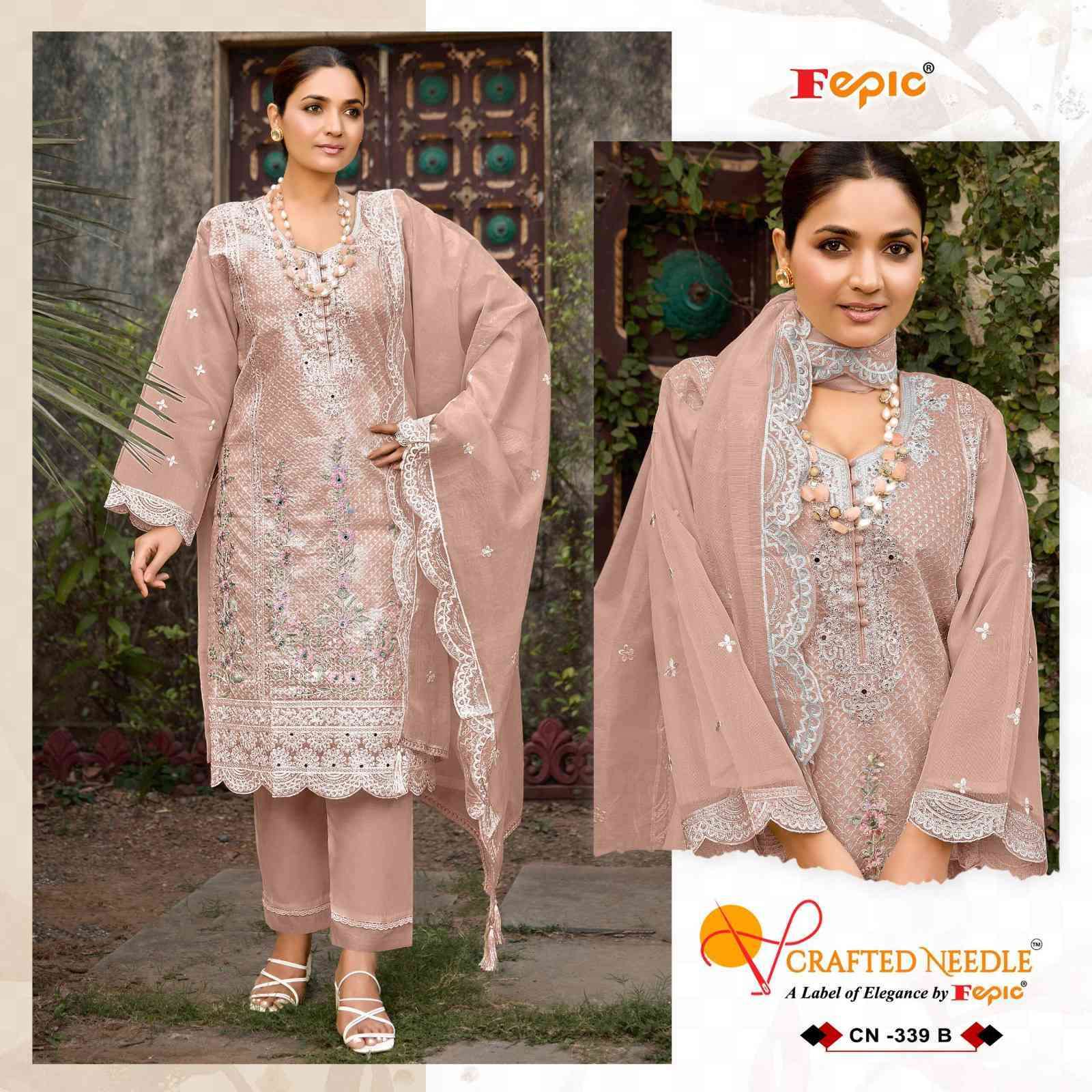 FEPIC CN 339 COLORS UNSTITCH PAKISTANI DESIGNER SUIT CATALOG BEST RATE DEALER 2025