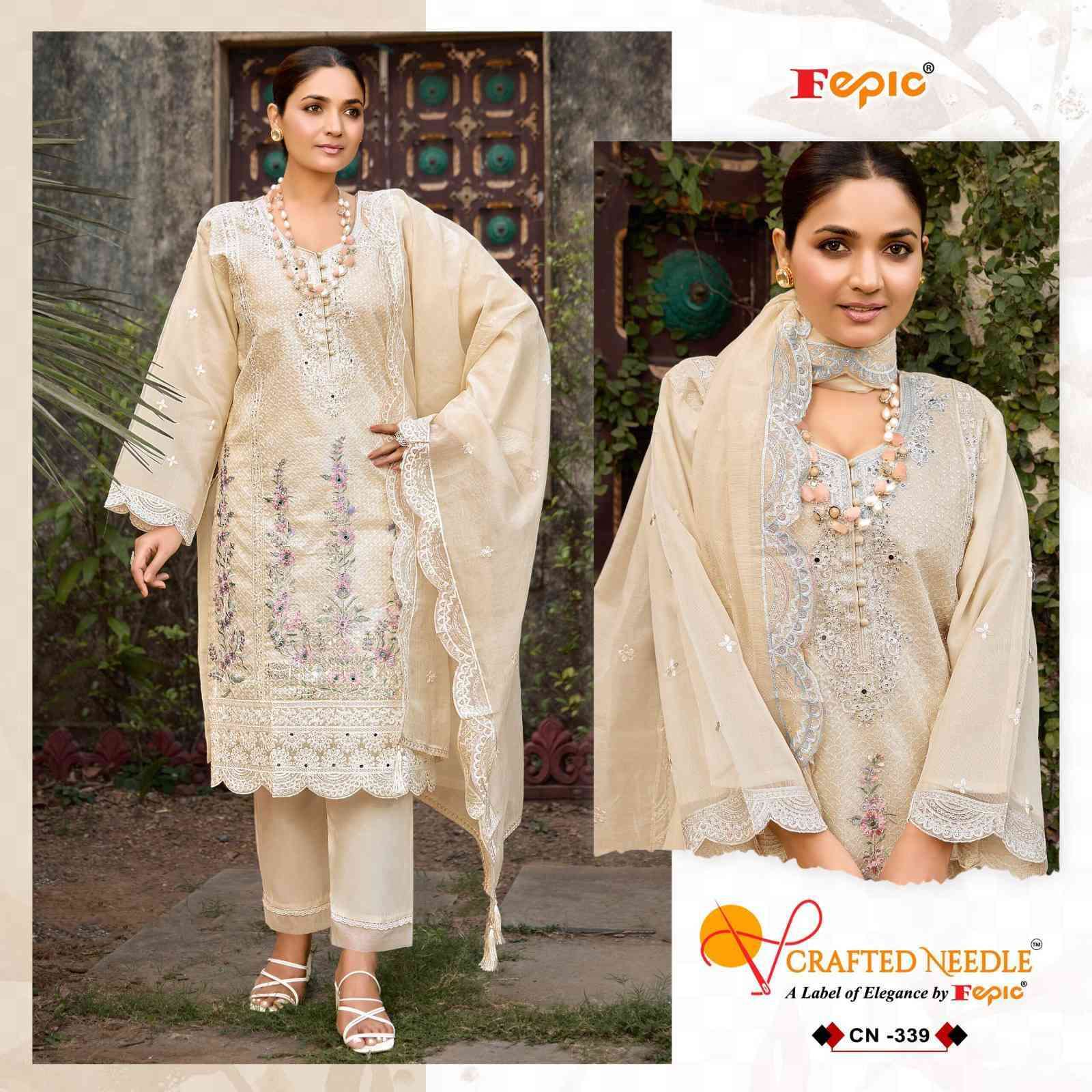 FEPIC CN 339 COLORS UNSTITCH PAKISTANI DESIGNER SUIT CATALOG BEST RATE DEALER 2025