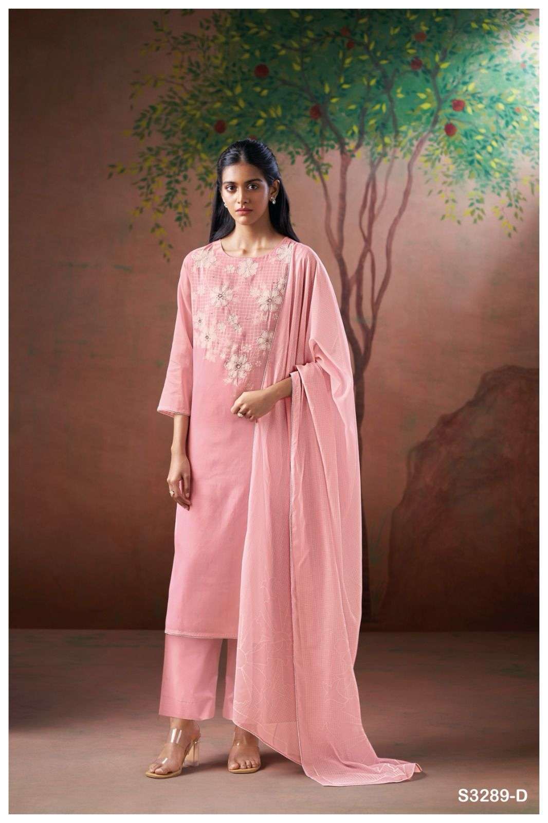 GANGA FASHION GLORI 3289 COTTON SUIT CATALOG WHOLESALER 2025