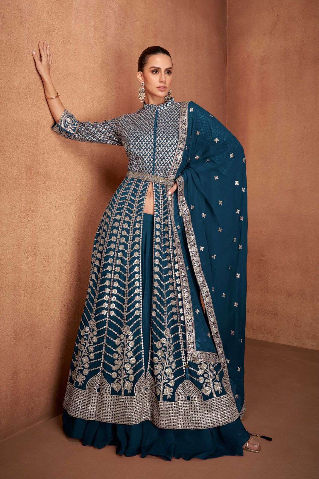 GULKAYRA KHWAB 7530 COLORS PARTYWEAR INDO WESTERN DRESS SUPPLIER 2025