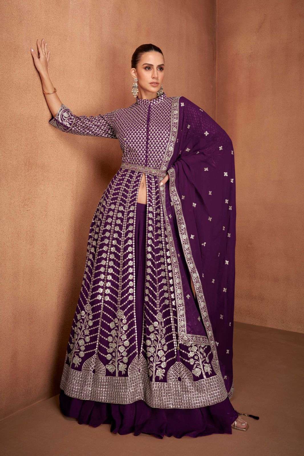 GULKAYRA KHWAB 7530 COLORS PARTYWEAR INDO WESTERN DRESS SUPPLIER 2025