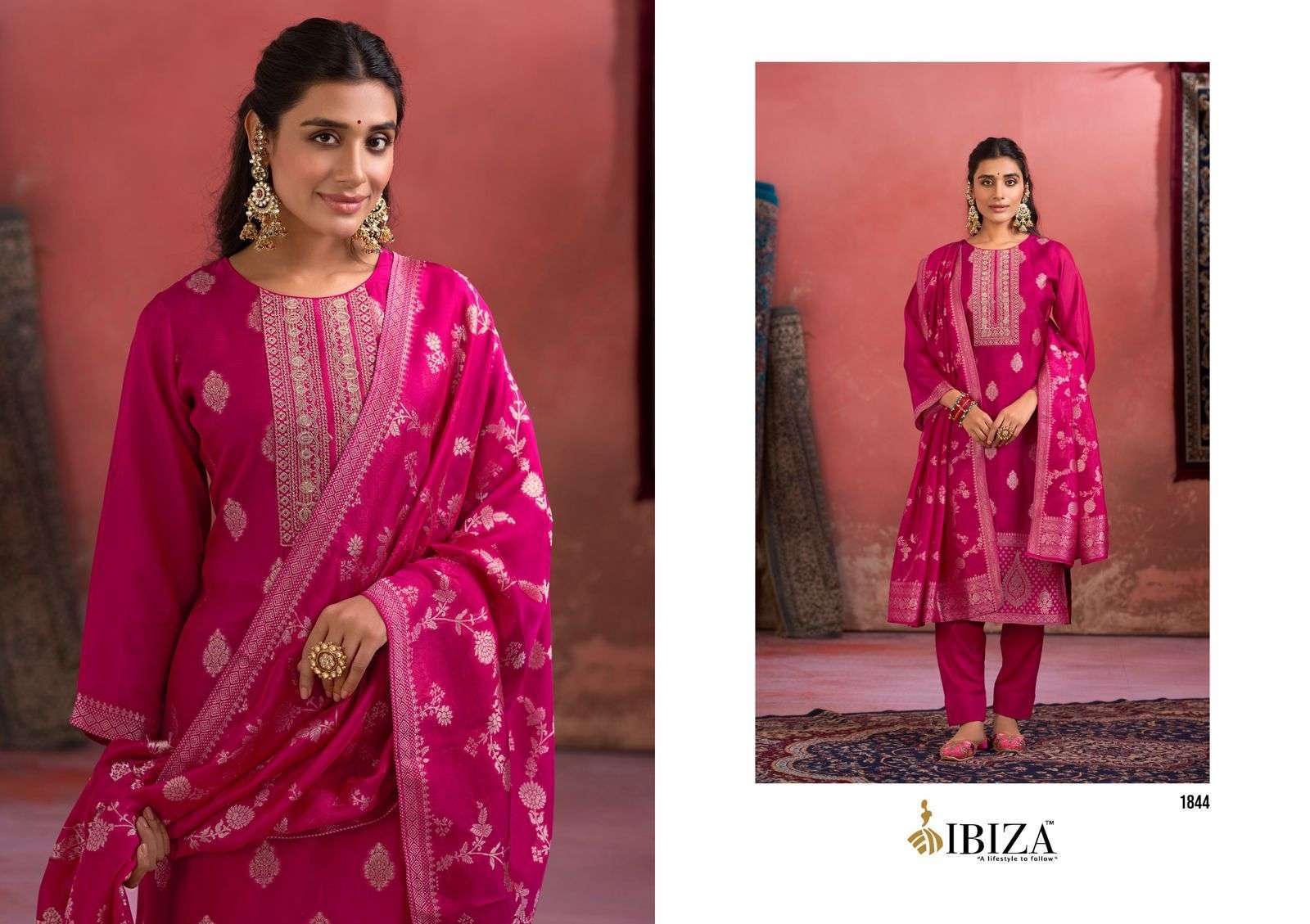 IBIZA BIELLA PURE BANGLORY SILK PARTYWEAR SUIT CATALOG DEALER 2025