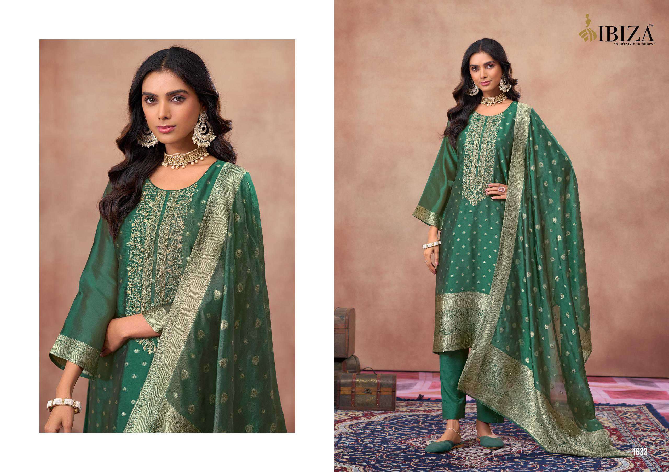 IBIZA GRIVA PURE BANGLORY SILK PARTYWEAR SUIT CATALOG DEALER 2025
