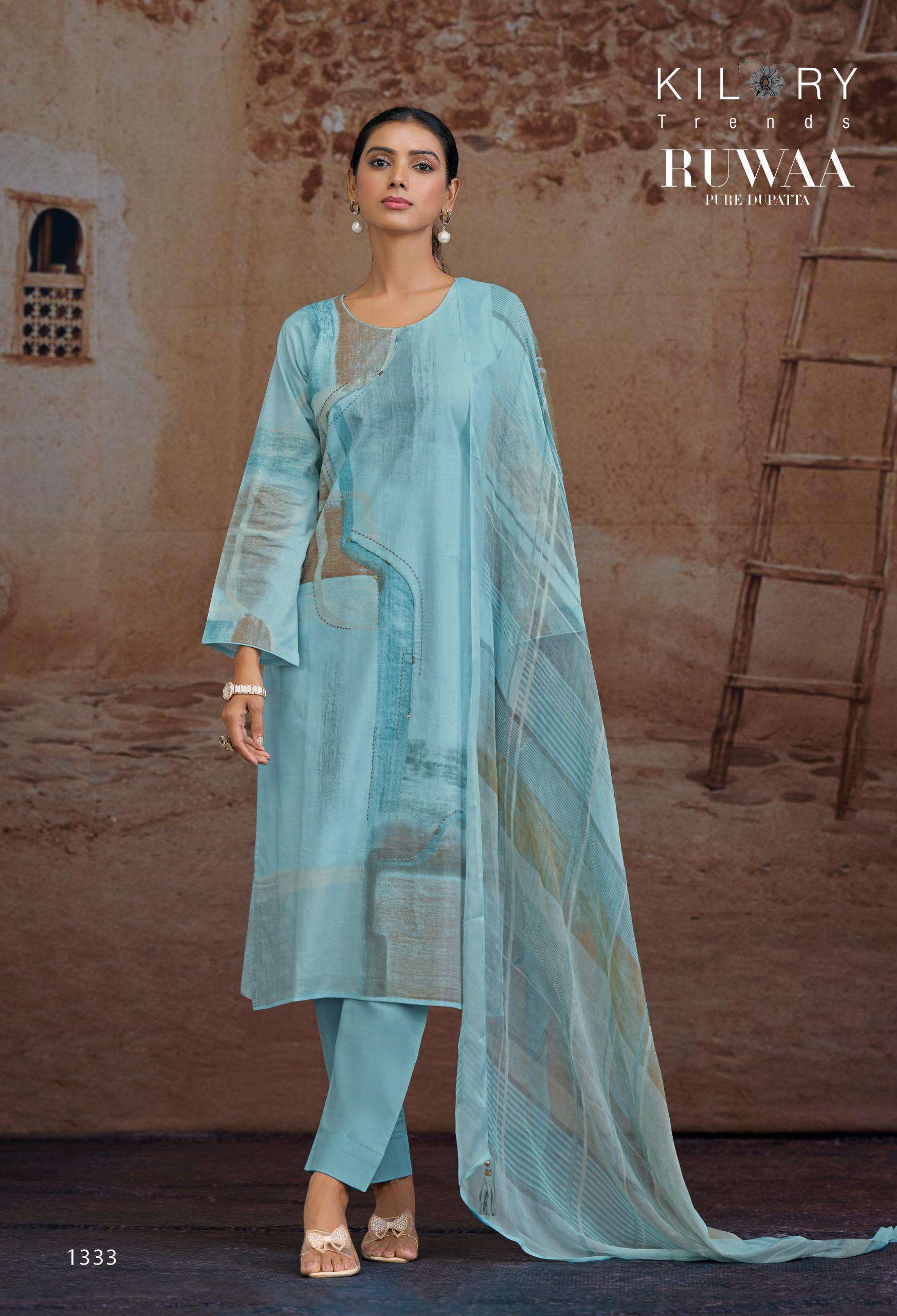 KILORY RUWAA PURE LAWN COTTON FANCY SUIT CATALOG SUPPLIER 2025