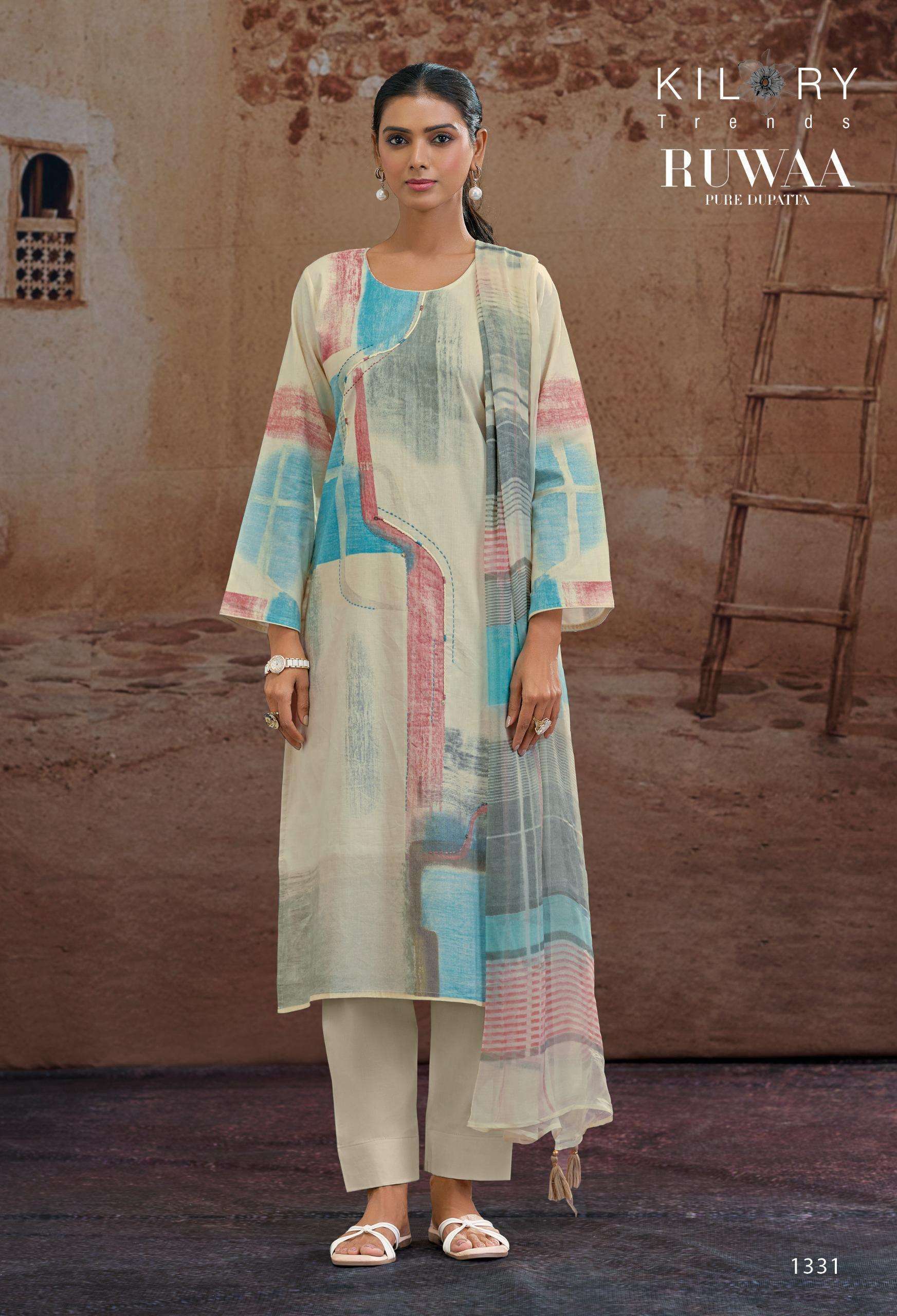 KILORY RUWAA PURE LAWN COTTON FANCY SUIT CATALOG SUPPLIER 2025
