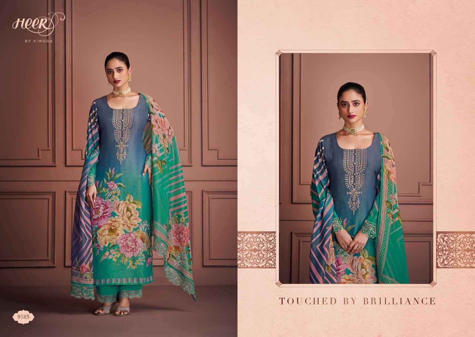 KIMORA HEER SAAJ DESIGNER MUSLIN SUIT CATALOG SUPPLIER 2025