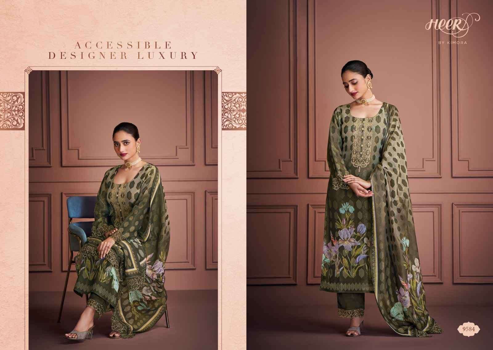 KIMORA HEER SAAJ DESIGNER MUSLIN SUIT CATALOG SUPPLIER 2025