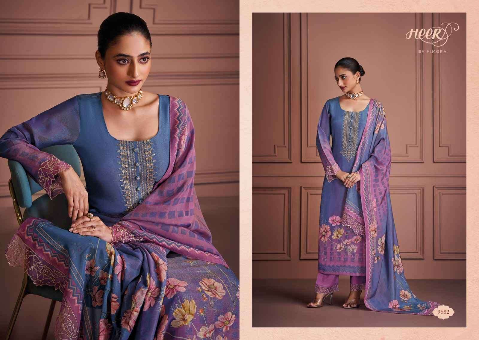KIMORA HEER SAAJ DESIGNER MUSLIN SUIT CATALOG SUPPLIER 2025
