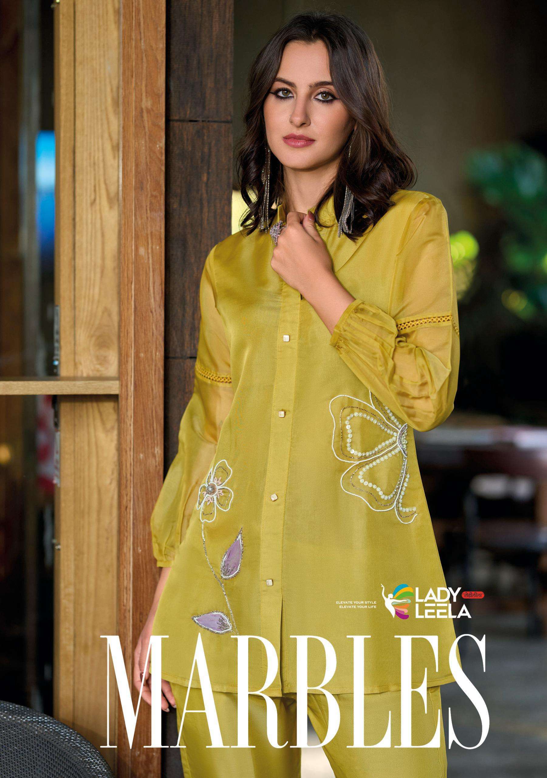 LADY LEELA MARBLES VOL 6 STYLISH CORD SET NEW DESIGNER 2025