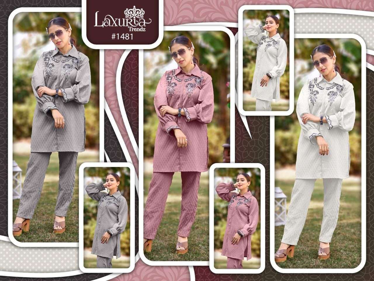 LAXURIA TRENDZ 1481 CORD SET CATALOG WHOLESALER 2025