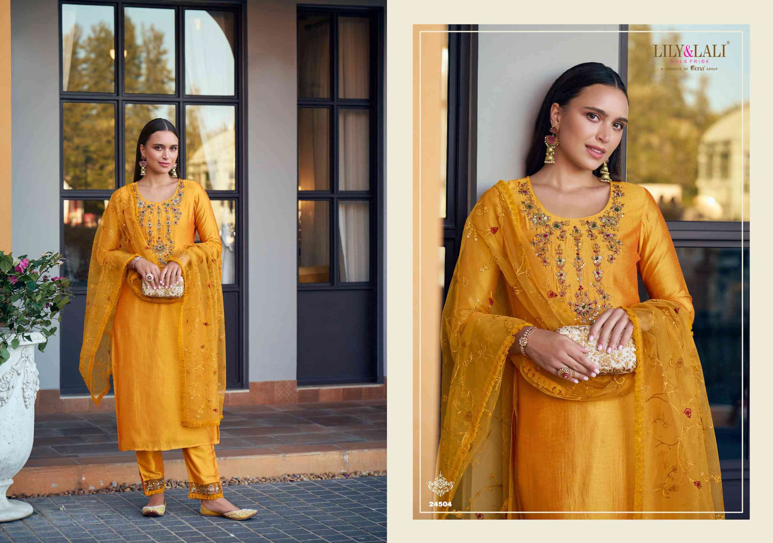 LILY AND LALI MARIA 9 VOL 5 KURTI BOTTOM WITH DUPATTA LATEST CATALOGUE WHOLESALE PRICE 