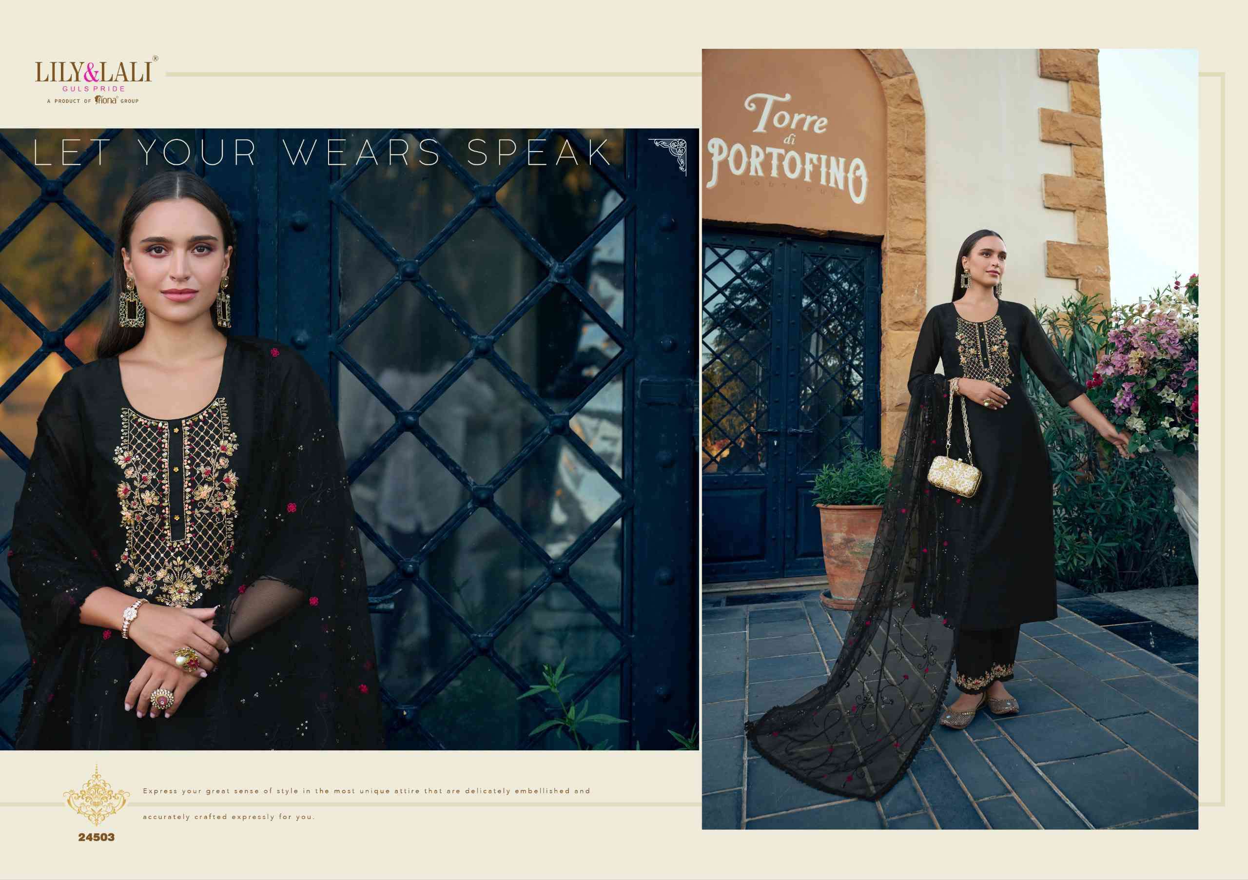 LILY AND LALI MARIA 9 VOL 5 KURTI BOTTOM WITH DUPATTA LATEST CATALOGUE WHOLESALE PRICE 