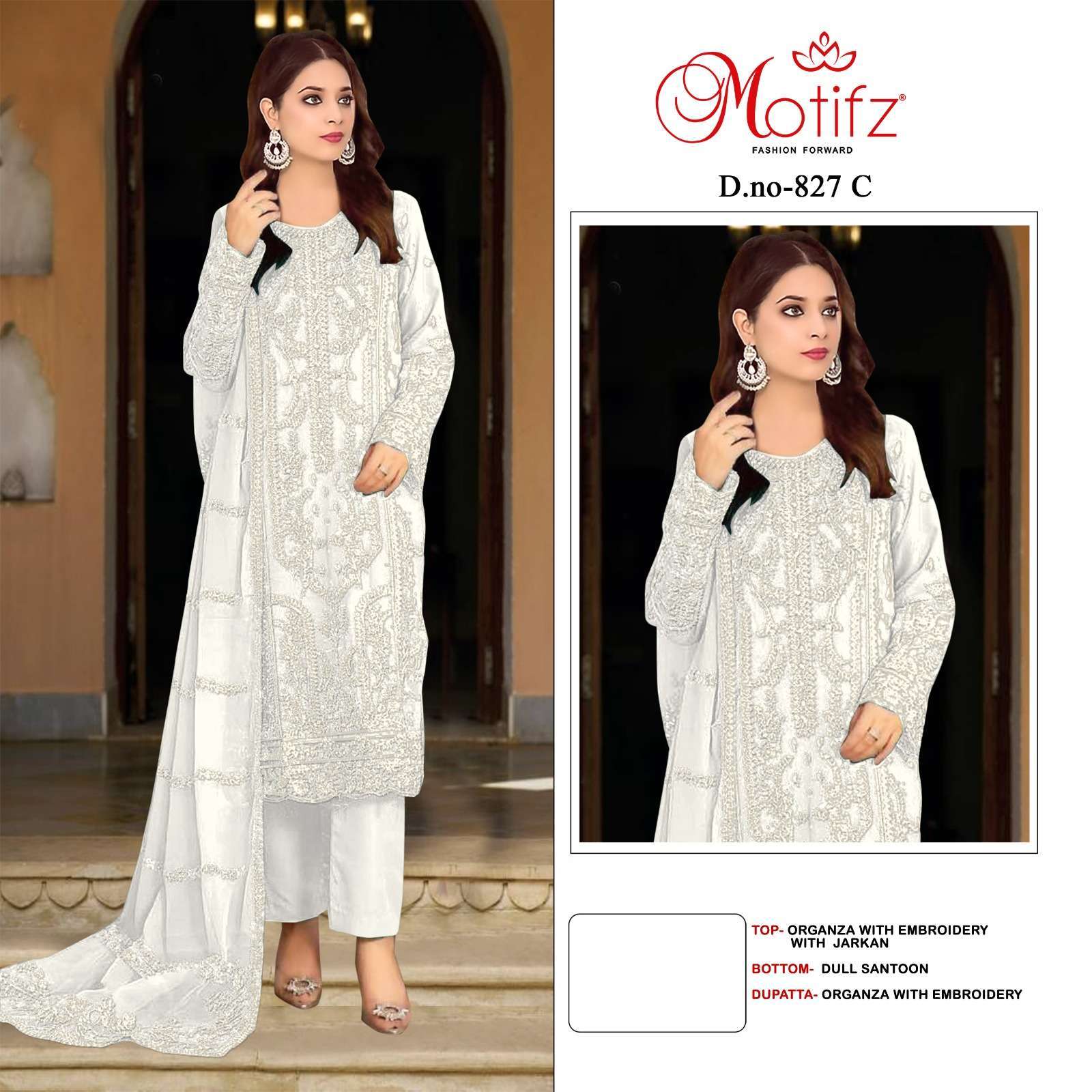 MOTIFZ D 827 COLORS PAKISTANI SUIT WHOLESALER 2025