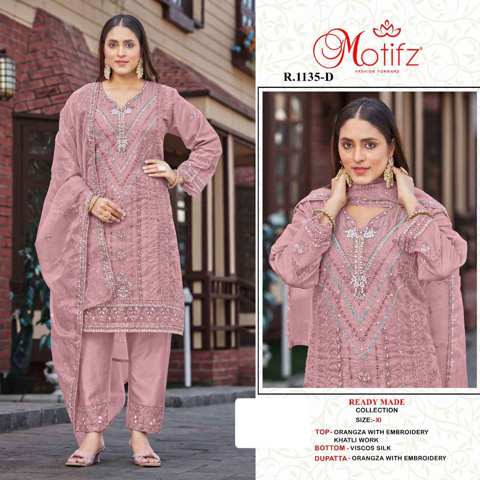 MOTIFZ R 1135 COLORS PAKISTANI READYMADE SUIT FESTIVE COLLECITON BEST RATE DEALER 2025