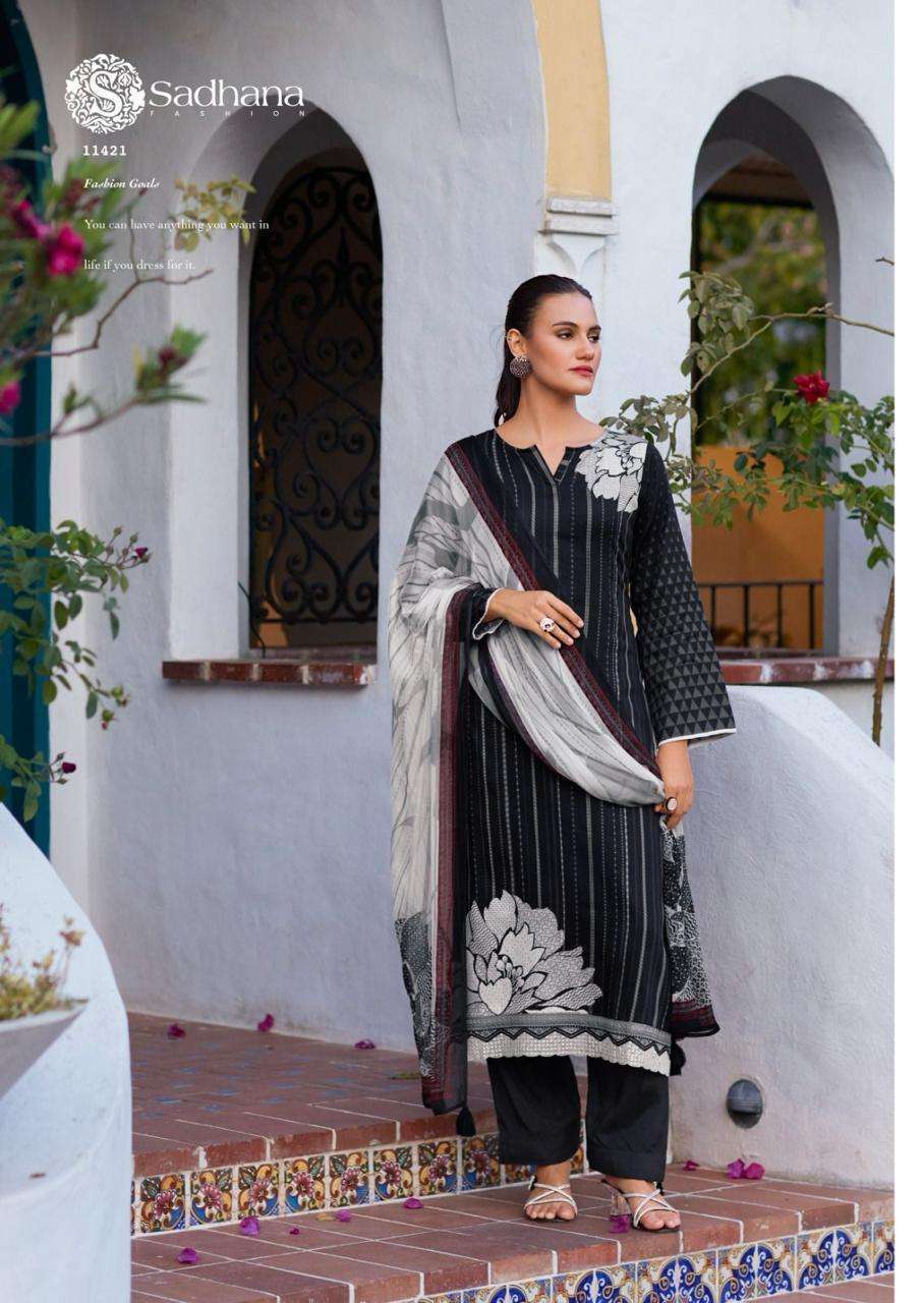 SADHANA LLIANA FANCY WORK JAM COTTON SUIT CATALOG SUPPLIER 2025