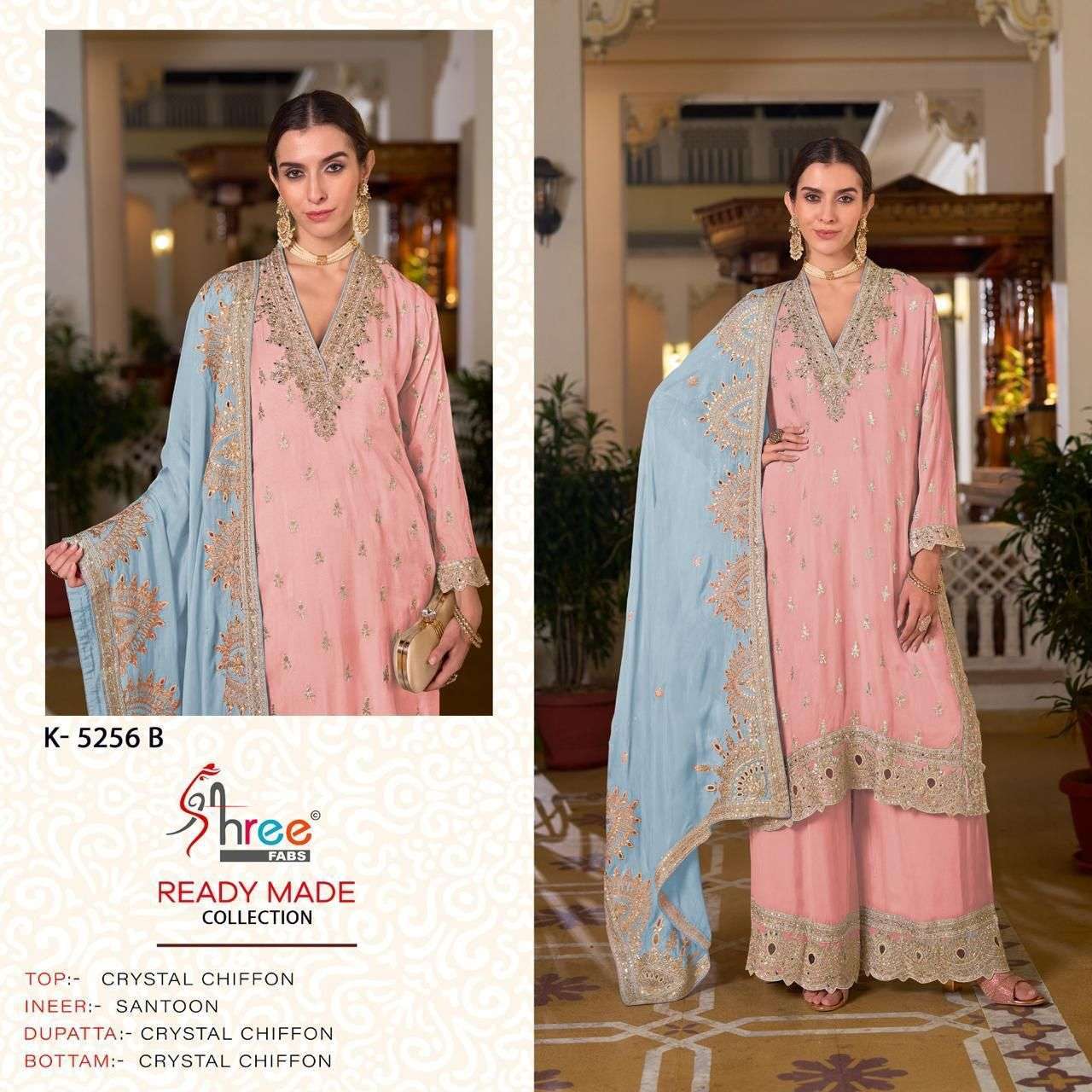 SHREE FAB K 5256 COLORS DESIGNER DRESS SET 2025