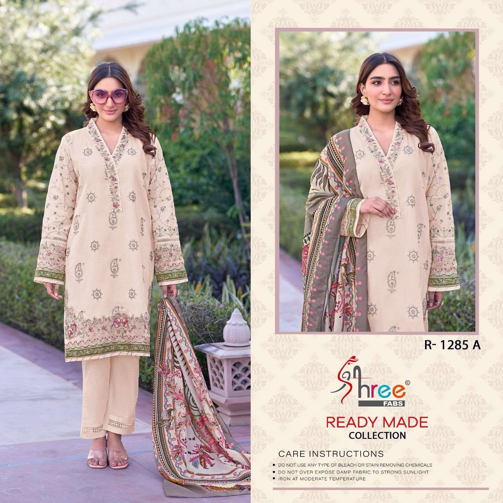 SHREE FAB R 1285 COLORS READYMADE COTTON SUIT NEW COLLECTION 2025