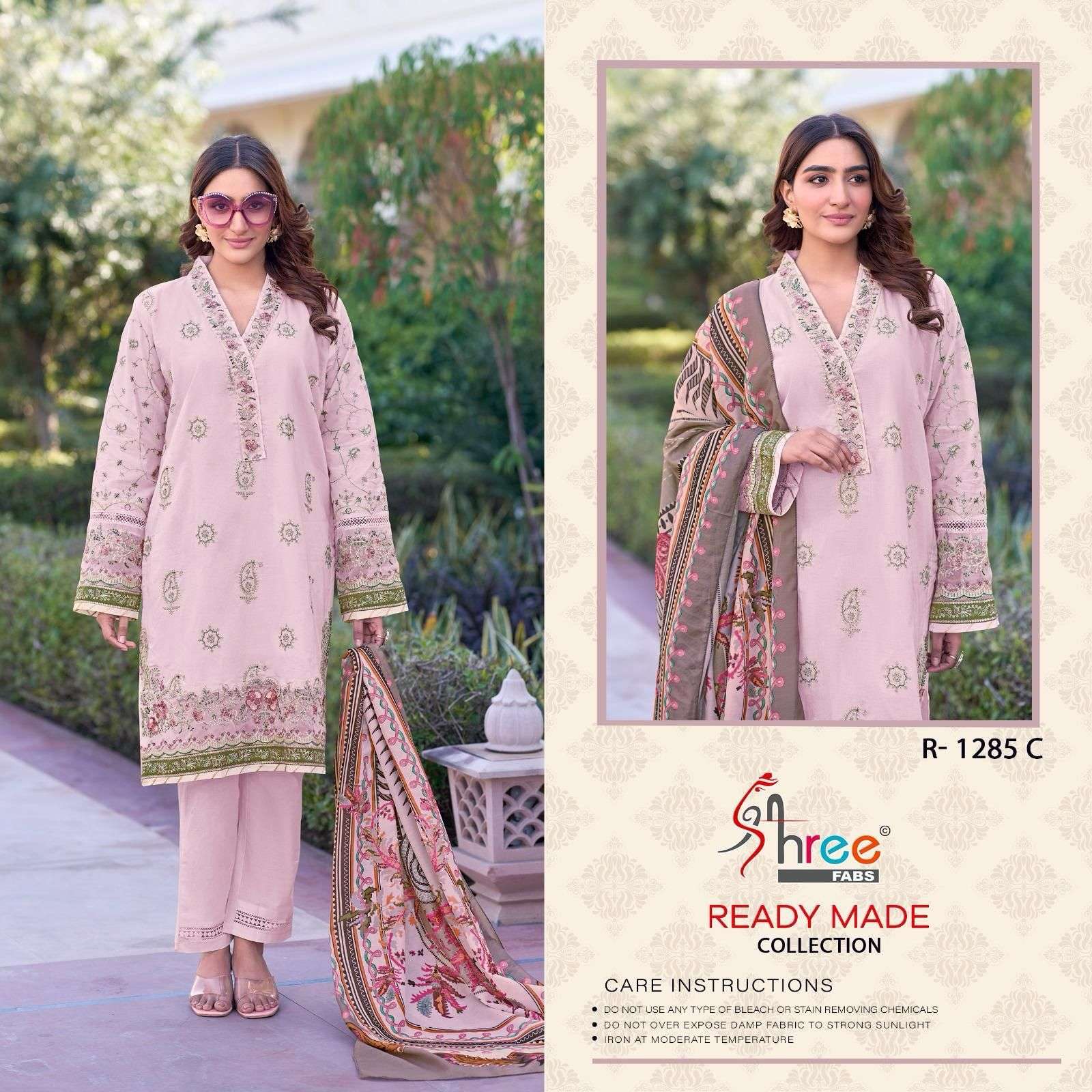 SHREE FAB R 1285 COLORS READYMADE COTTON SUIT NEW COLLECTION 2025