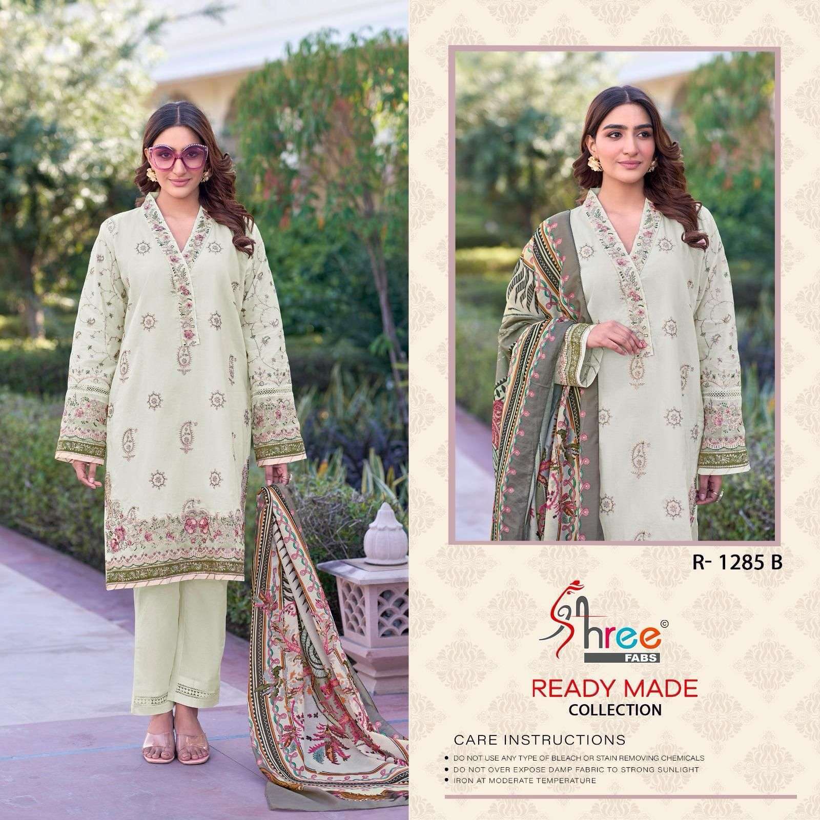 SHREE FAB R 1285 COLORS READYMADE COTTON SUIT NEW COLLECTION 2025