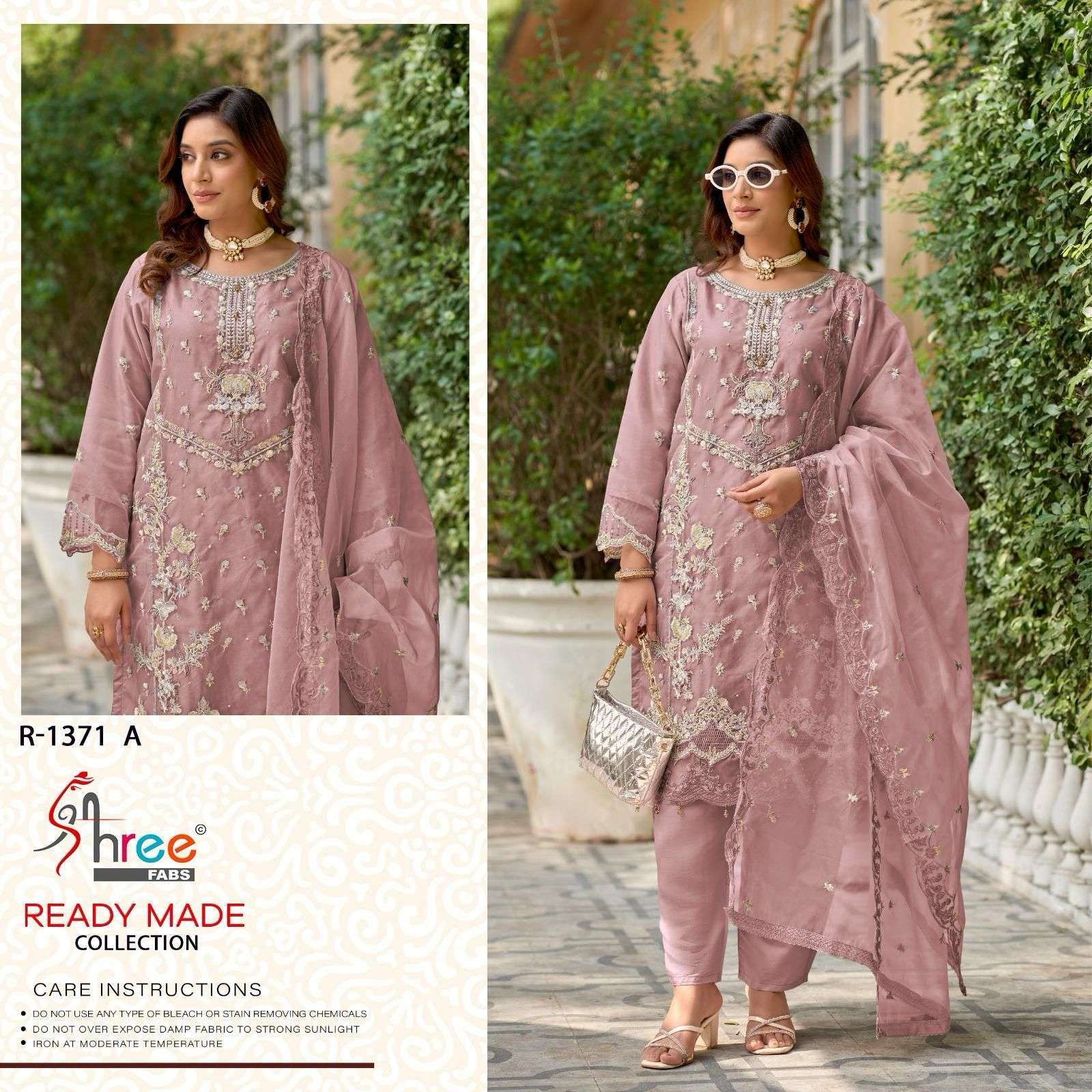 SHREE FAB R 1371 COLORS PAKISTANI ORGANZA SUIT READYMADE COLLECTION 2025