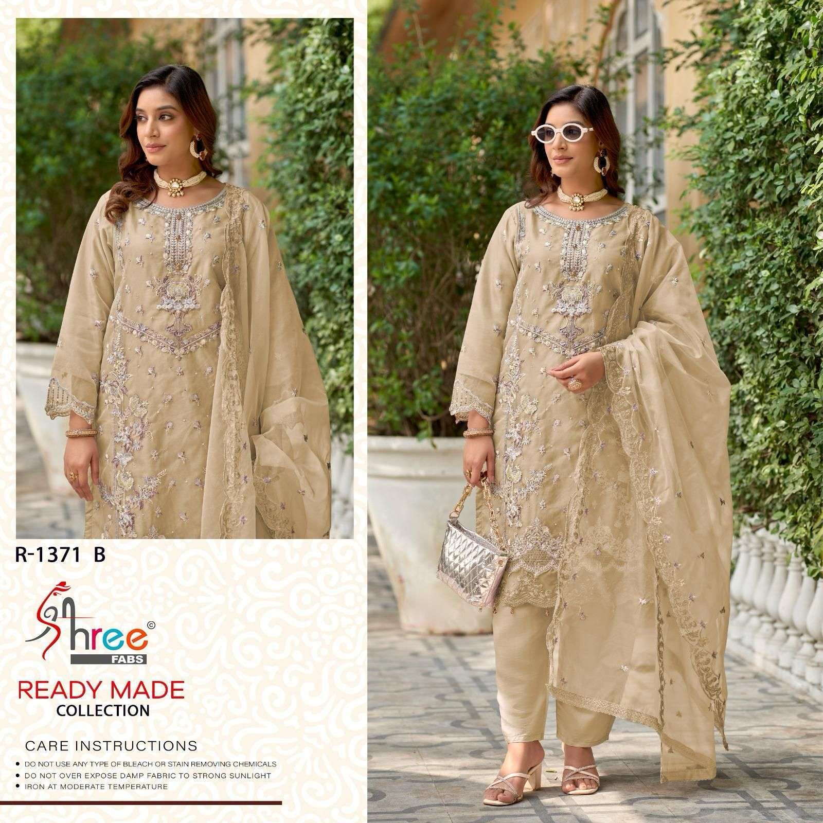 SHREE FAB R 1371 COLORS PAKISTANI ORGANZA SUIT READYMADE COLLECTION 2025