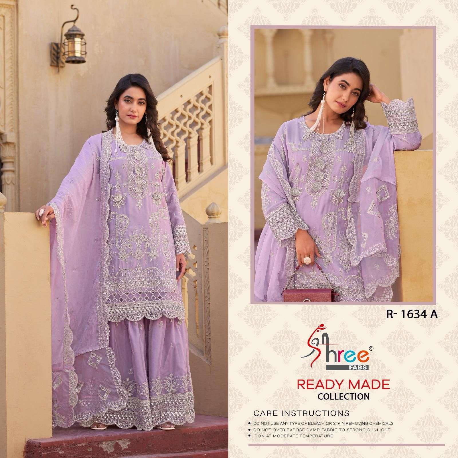 SHREE FAB R 1634 COLORS LATEST DESIGNER PAKISTANI SHARARA SUIT SUPPLIER 2025