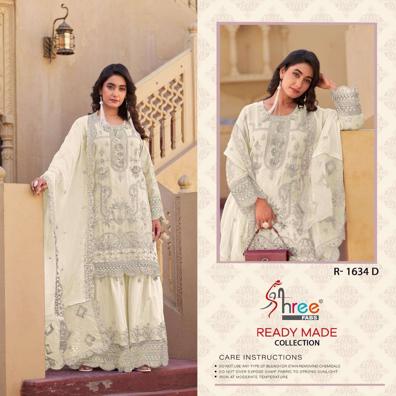 SHREE FAB R 1634 COLORS LATEST DESIGNER PAKISTANI SHARARA SUIT SUPPLIER 2025