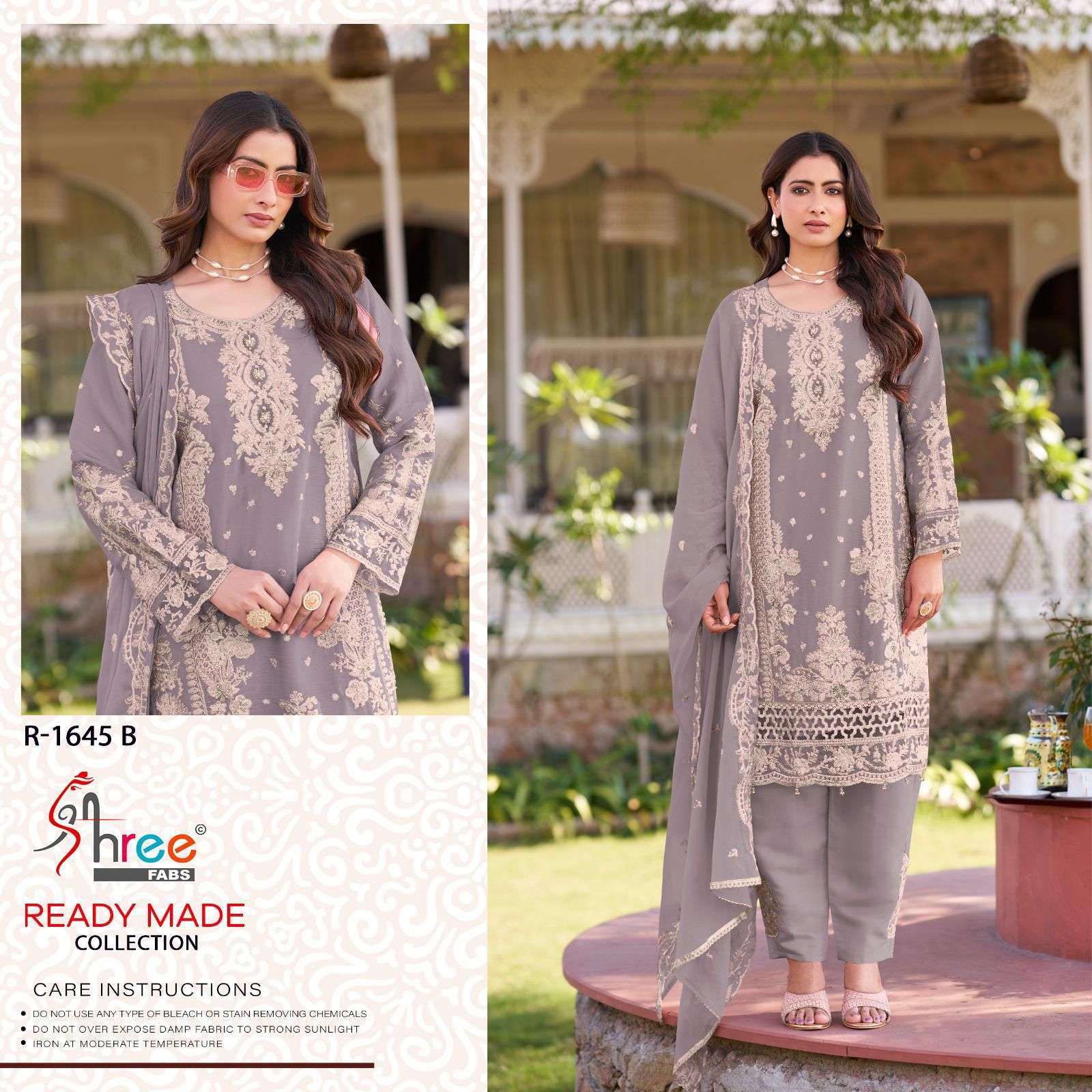 SHREE FAB R 1645 COLORS FESTIVE WEAR PAKISTANI READYMADE SUIT WHOLESALER 2025