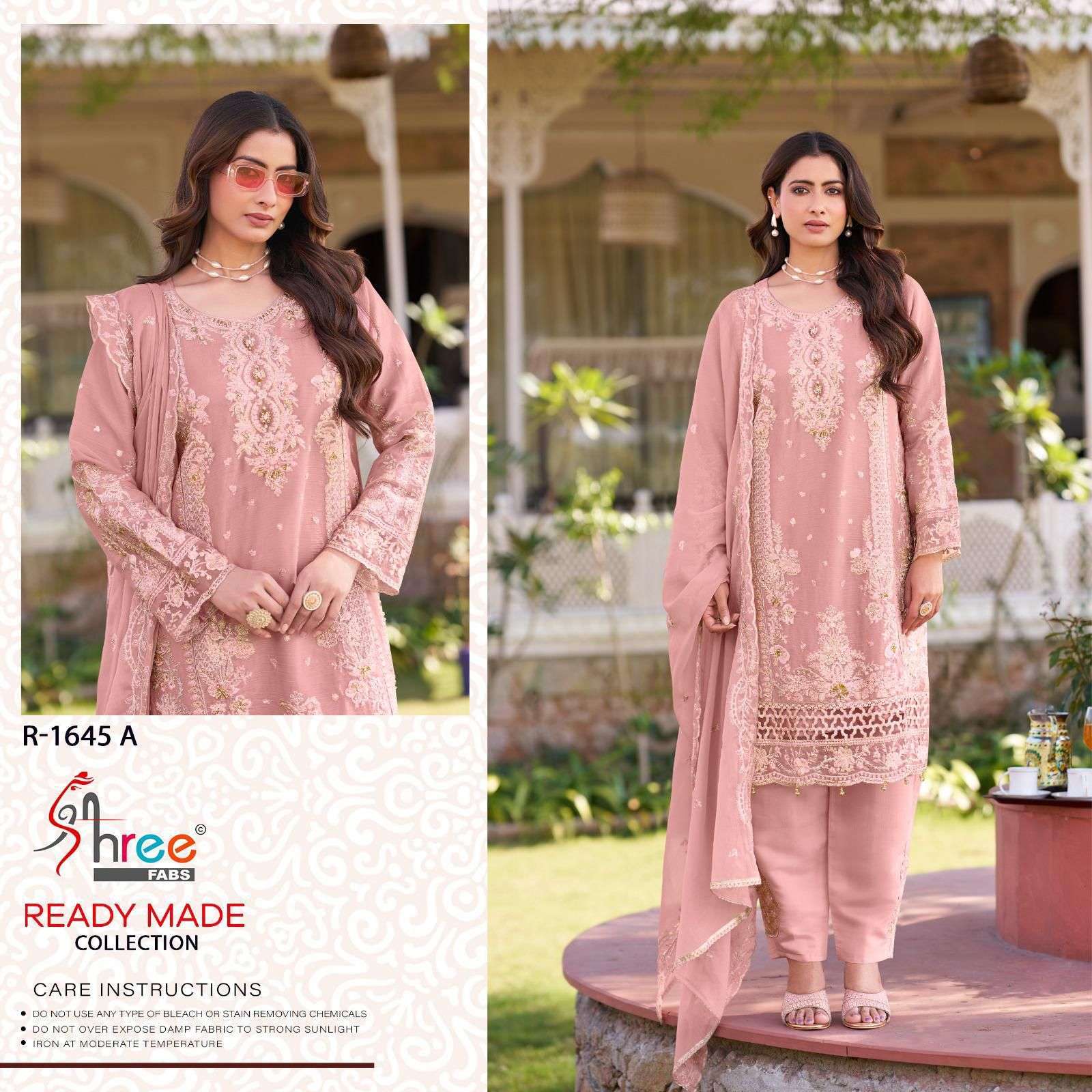 SHREE FAB R 1645 COLORS FESTIVE WEAR PAKISTANI READYMADE SUIT WHOLESALER 2025