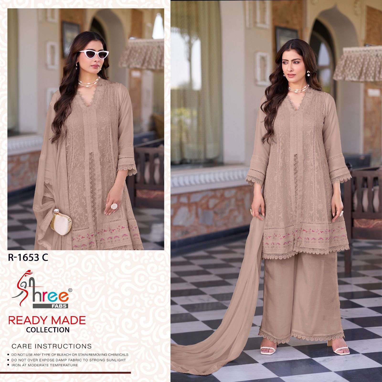 SHREE FAB R 1653 COLORS READYMADE PAKISTANI DESIGNER SUIT WHOLESALER 2025