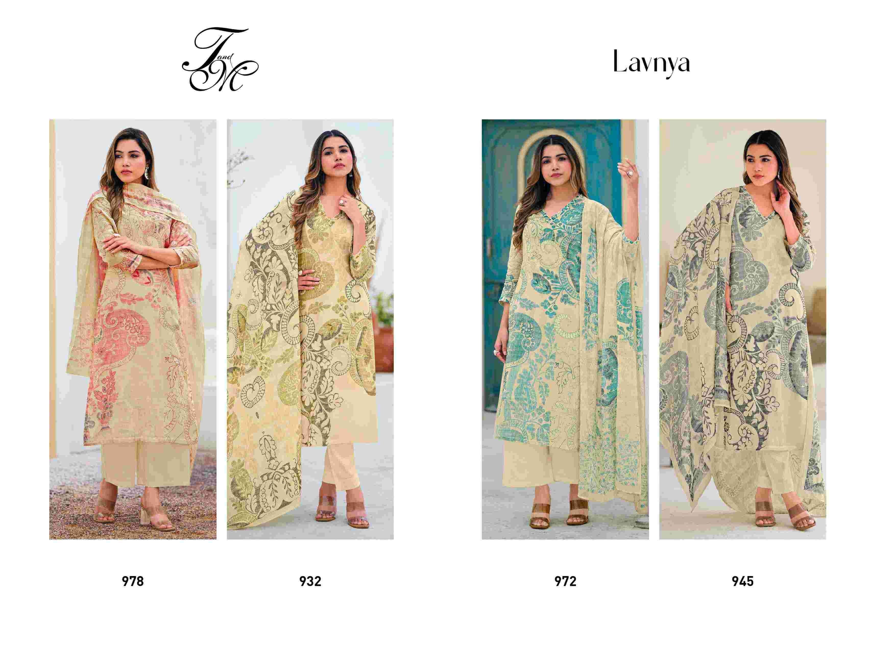 T AND M DESIGNER LAVNYA FANCY HANDWORK PURE LINEN CATALOG 