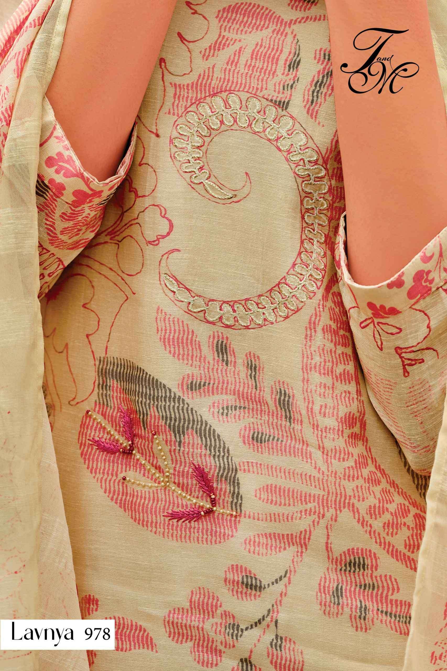 T AND M DESIGNER LAVNYA FANCY HANDWORK PURE LINEN CATALOG 