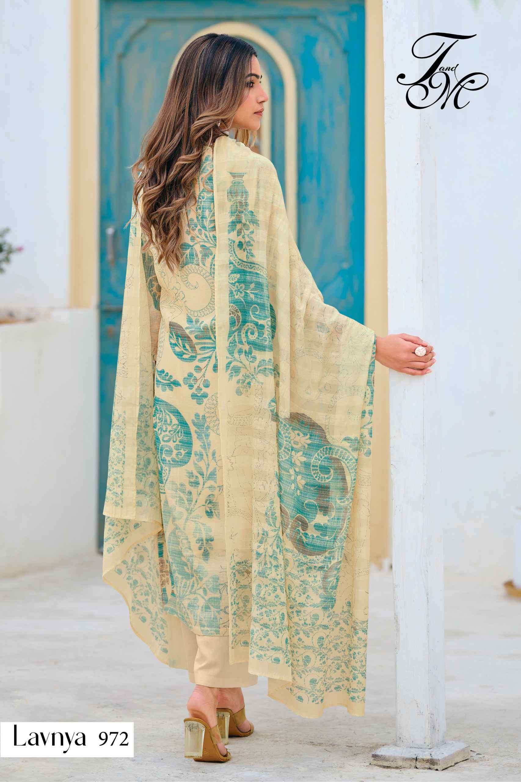 T AND M DESIGNER LAVNYA FANCY HANDWORK PURE LINEN CATALOG 