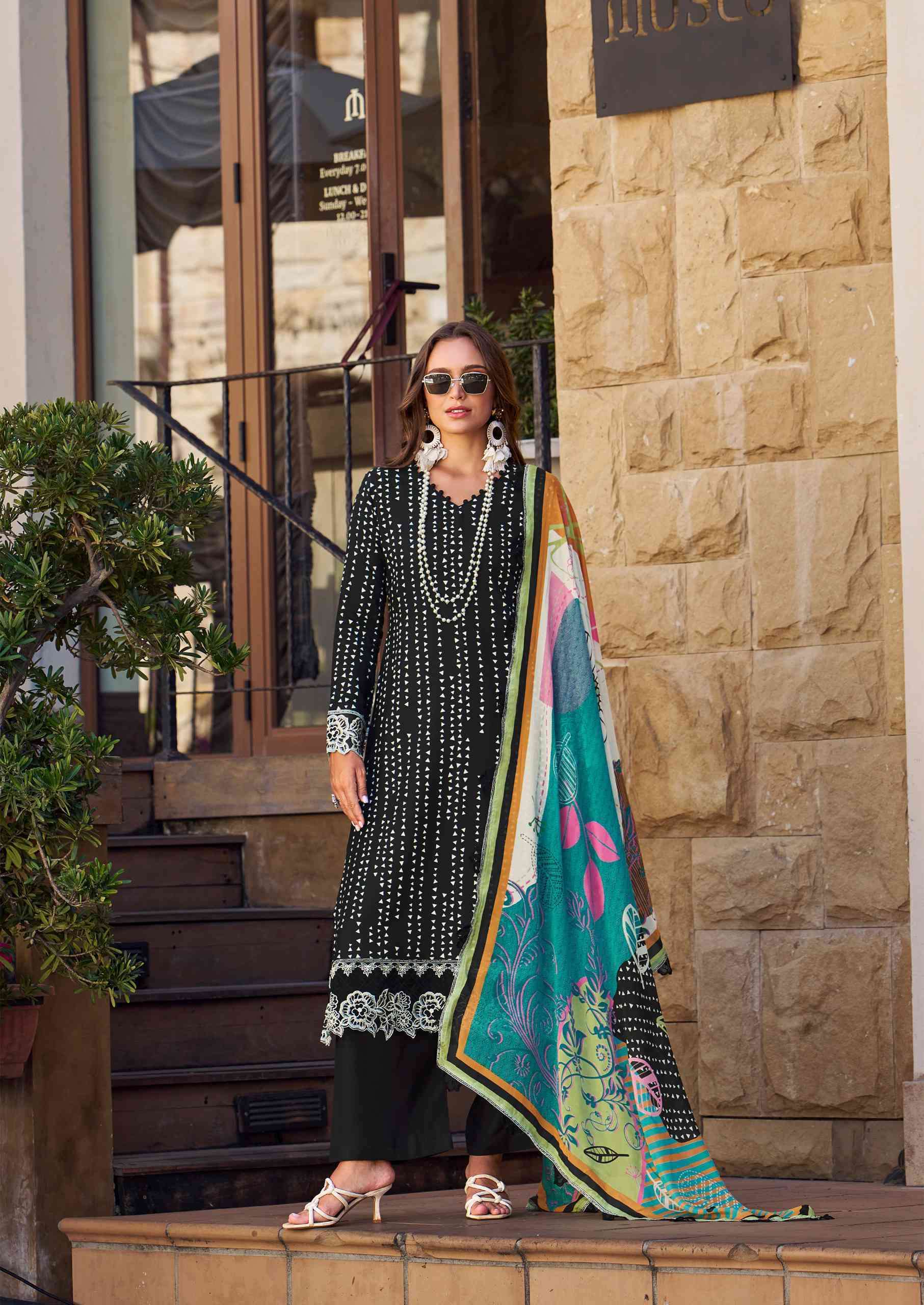 THE HERMITAGE SHOP MAHAM DIGITAL PRINTED SUMMER WEAR SUIT NEW CONCEPT 2025