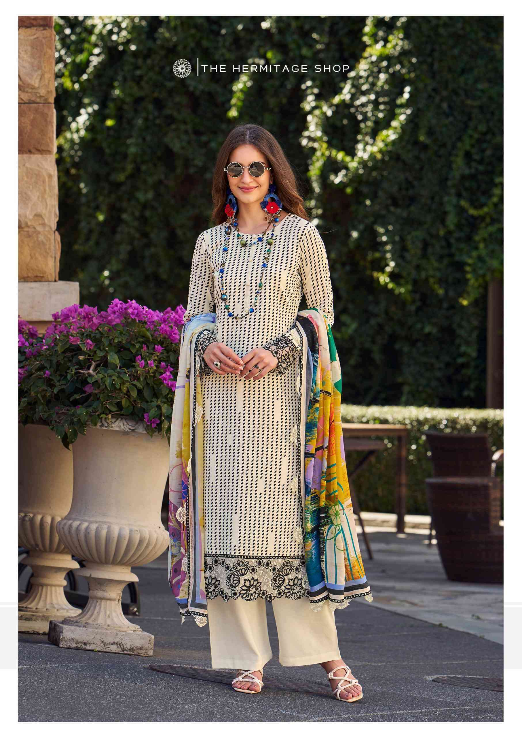 THE HERMITAGE SHOP MAHAM DIGITAL PRINTED SUMMER WEAR SUIT NEW CONCEPT 2025