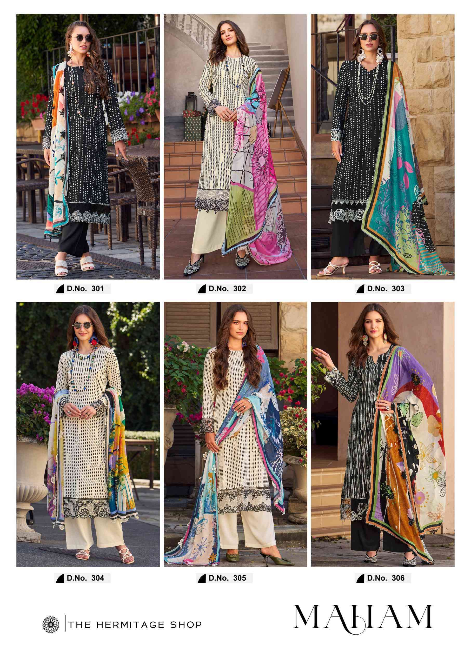 THE HERMITAGE SHOP MAHAM DIGITAL PRINTED SUMMER WEAR SUIT NEW CONCEPT 2025