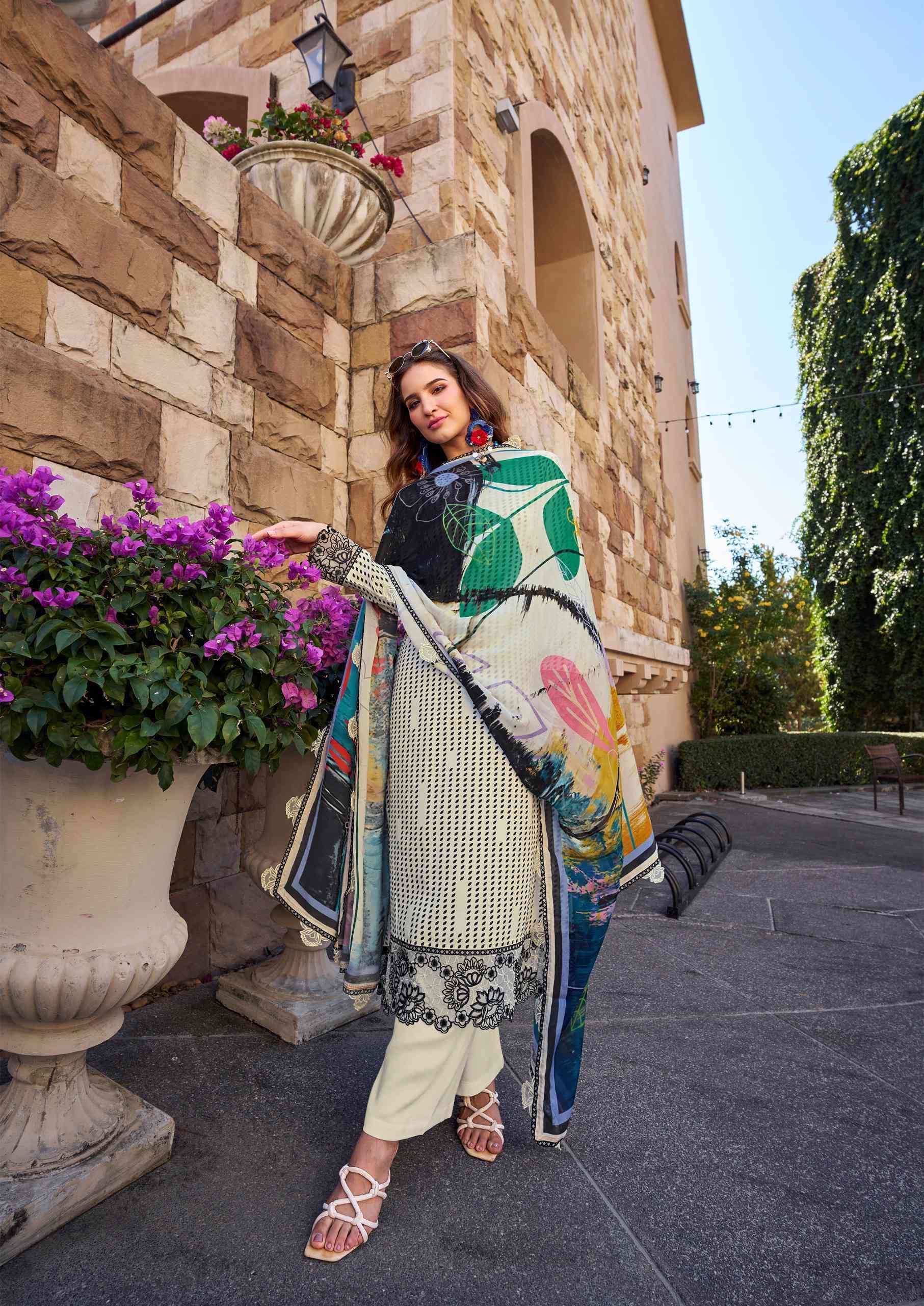 THE HERMITAGE SHOP MAHAM DIGITAL PRINTED SUMMER WEAR SUIT NEW CONCEPT 2025