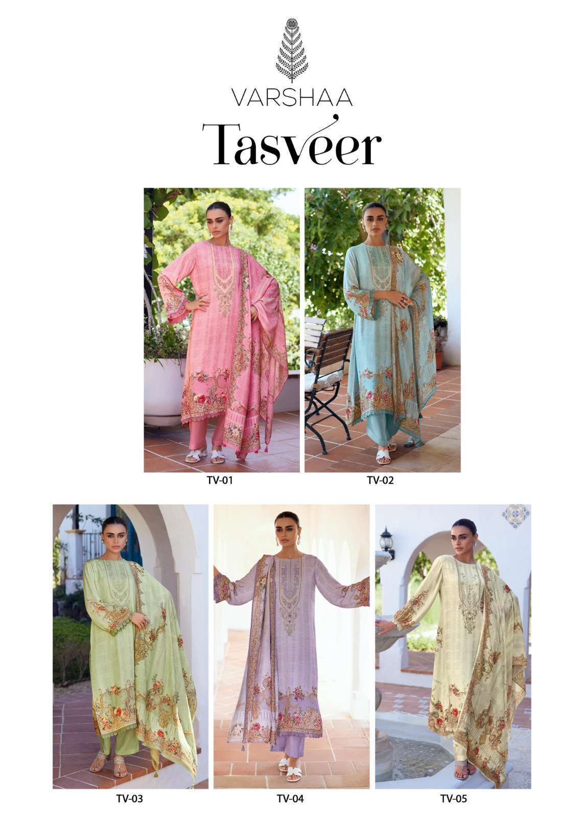 VARSHA TASVEER DIGITAL PRINTED MODAL SUIT LATEST CATALOGUE 